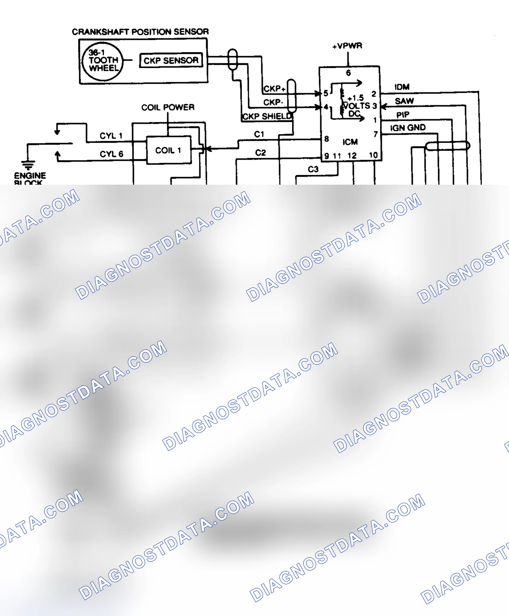 Scheme 128: EI Block Diagram (4.6L)