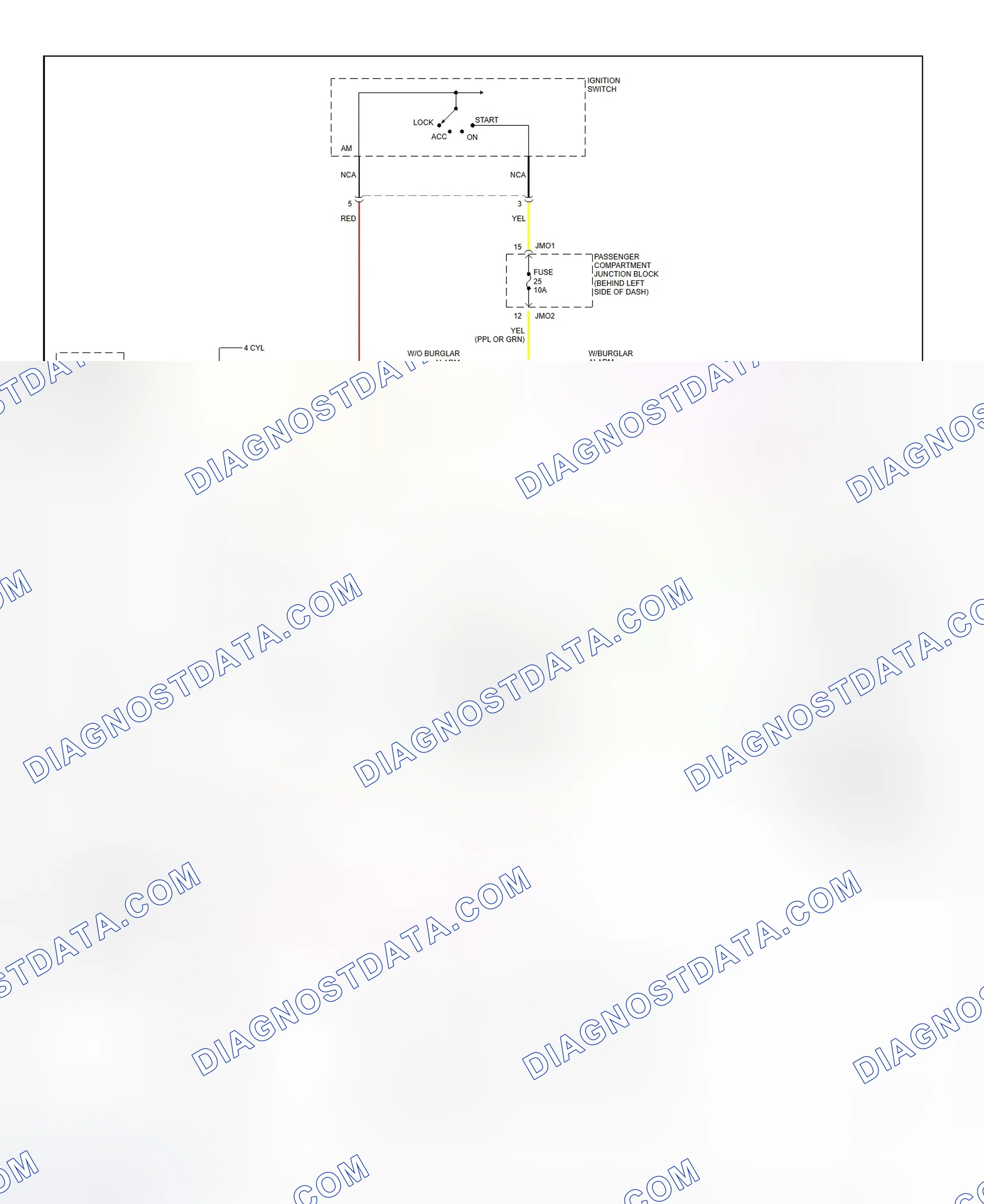 Scheme 5: Starting System Wiring Diagram (Sonata - M/T)