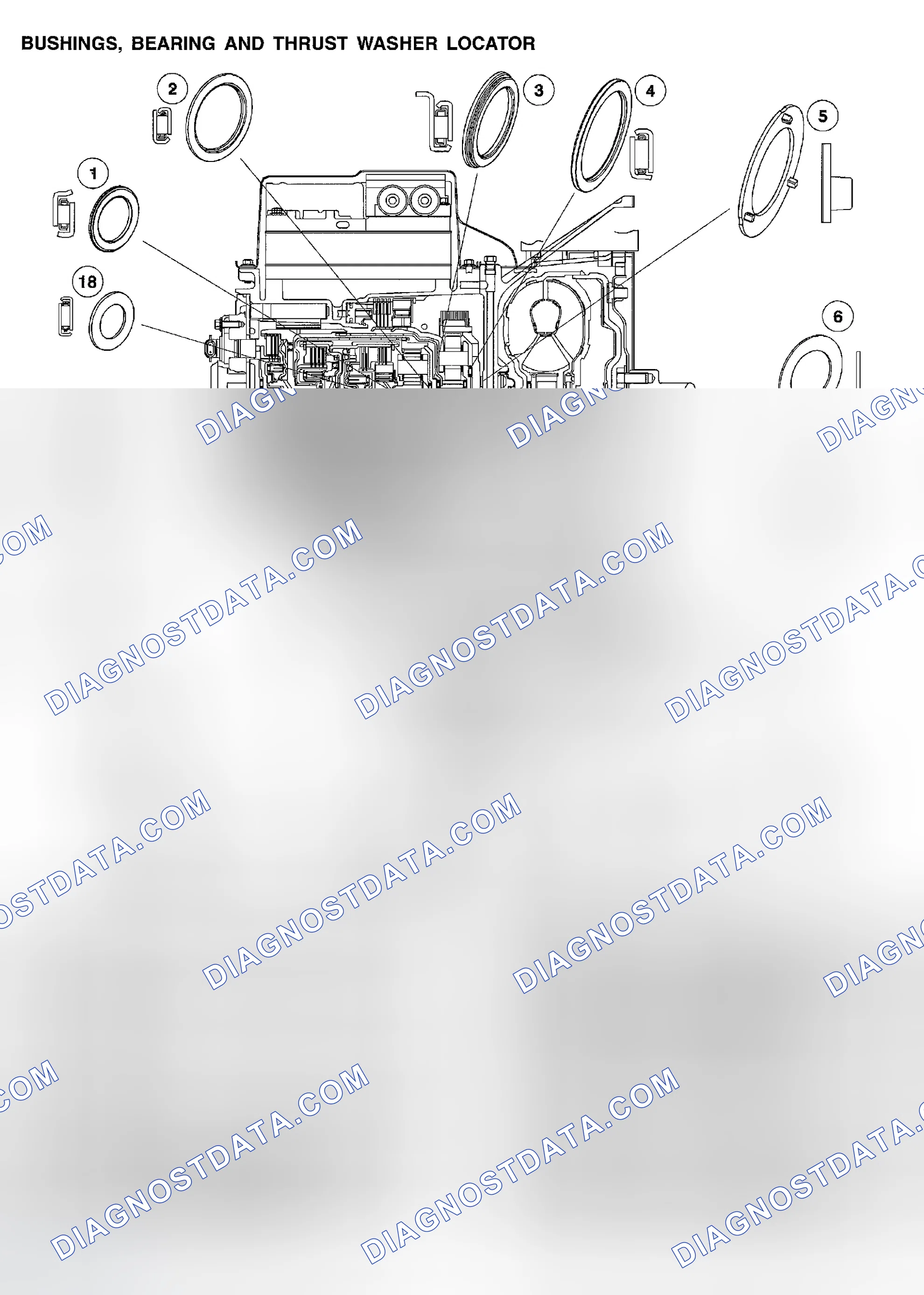 Scheme 921: BUSHINGS, BEARING AND THRUST WASHER LOCATOR