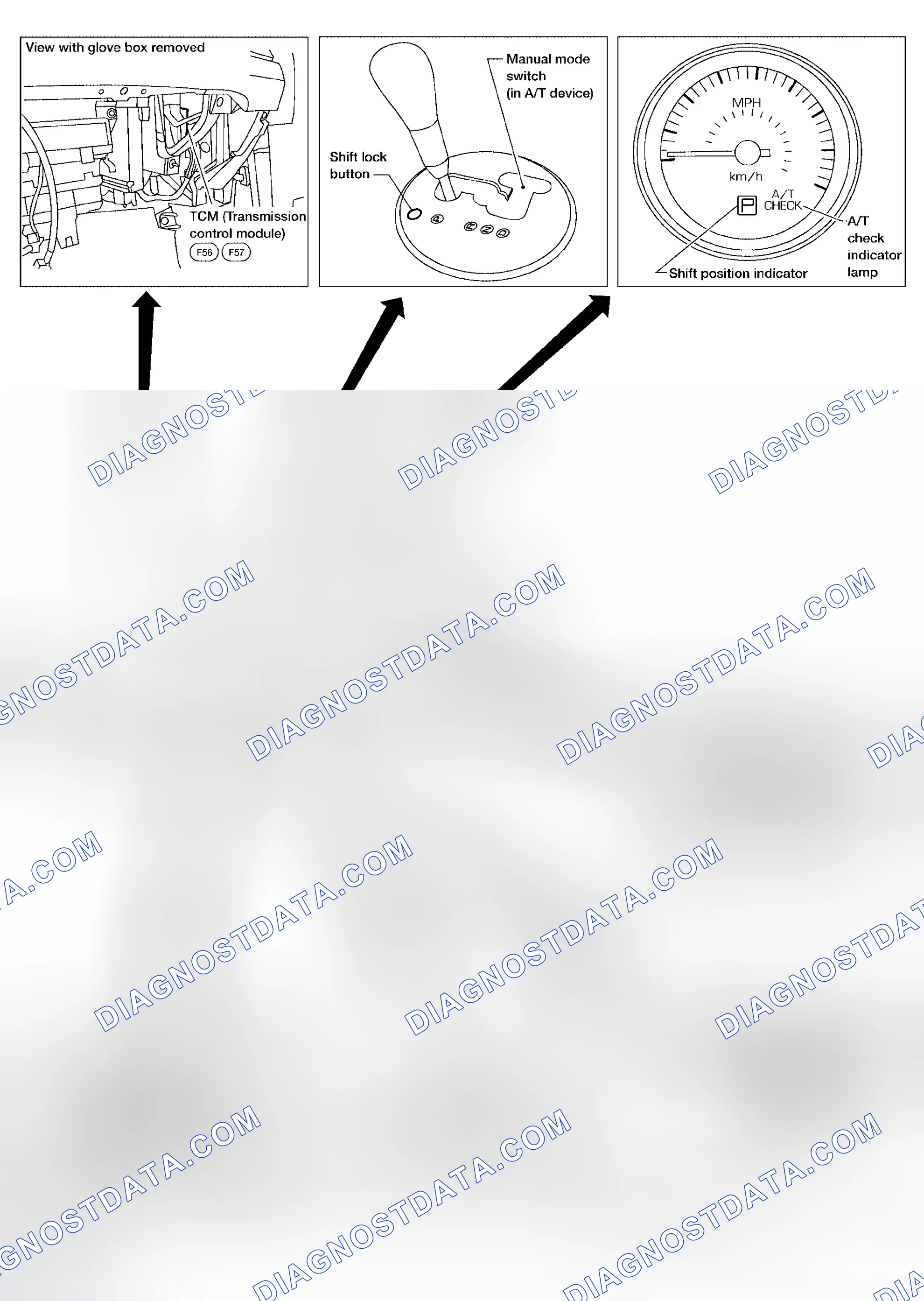 Scheme 590: A/T Electrical Parts Location
