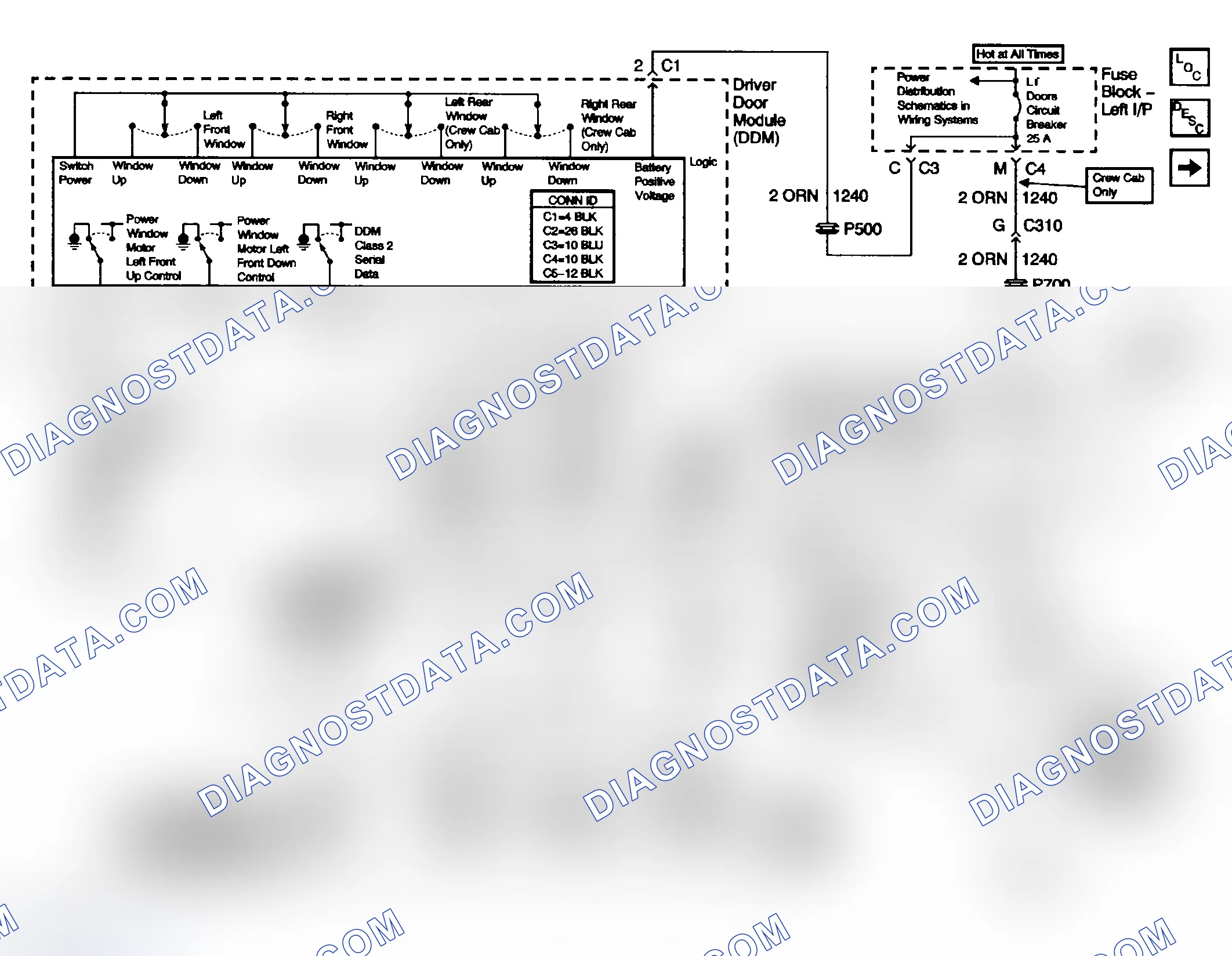 Scheme 45: Power Window Schematics