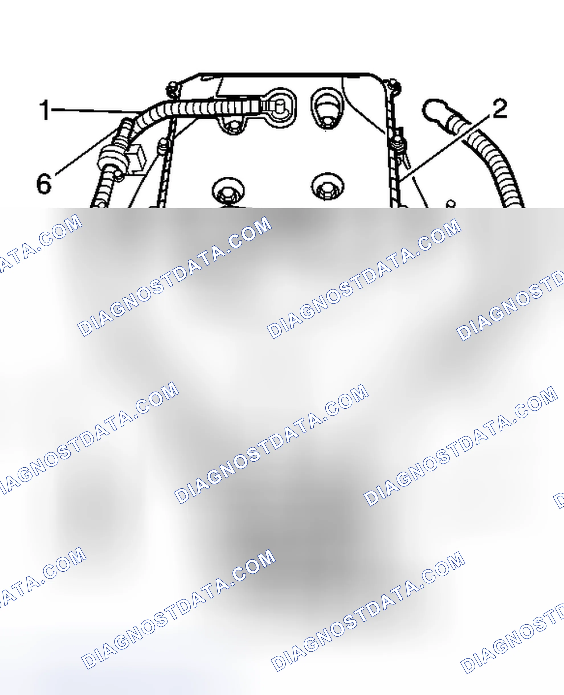 Scheme 1: Emission Hose Routing Diagram (w/LLT)