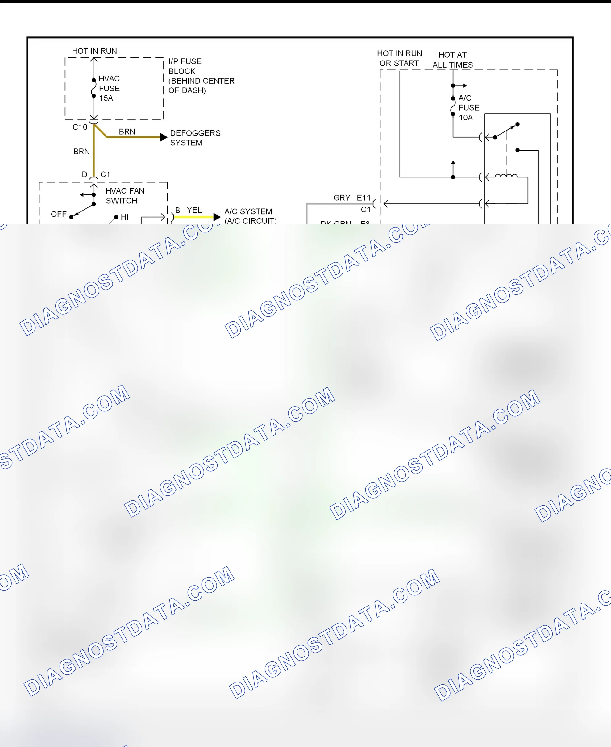 Scheme 29: A/C Compressor Clutch Controls Wiring Diagram (Saturn - SC1, SC2, SL, SL1, SL2 & SW2)