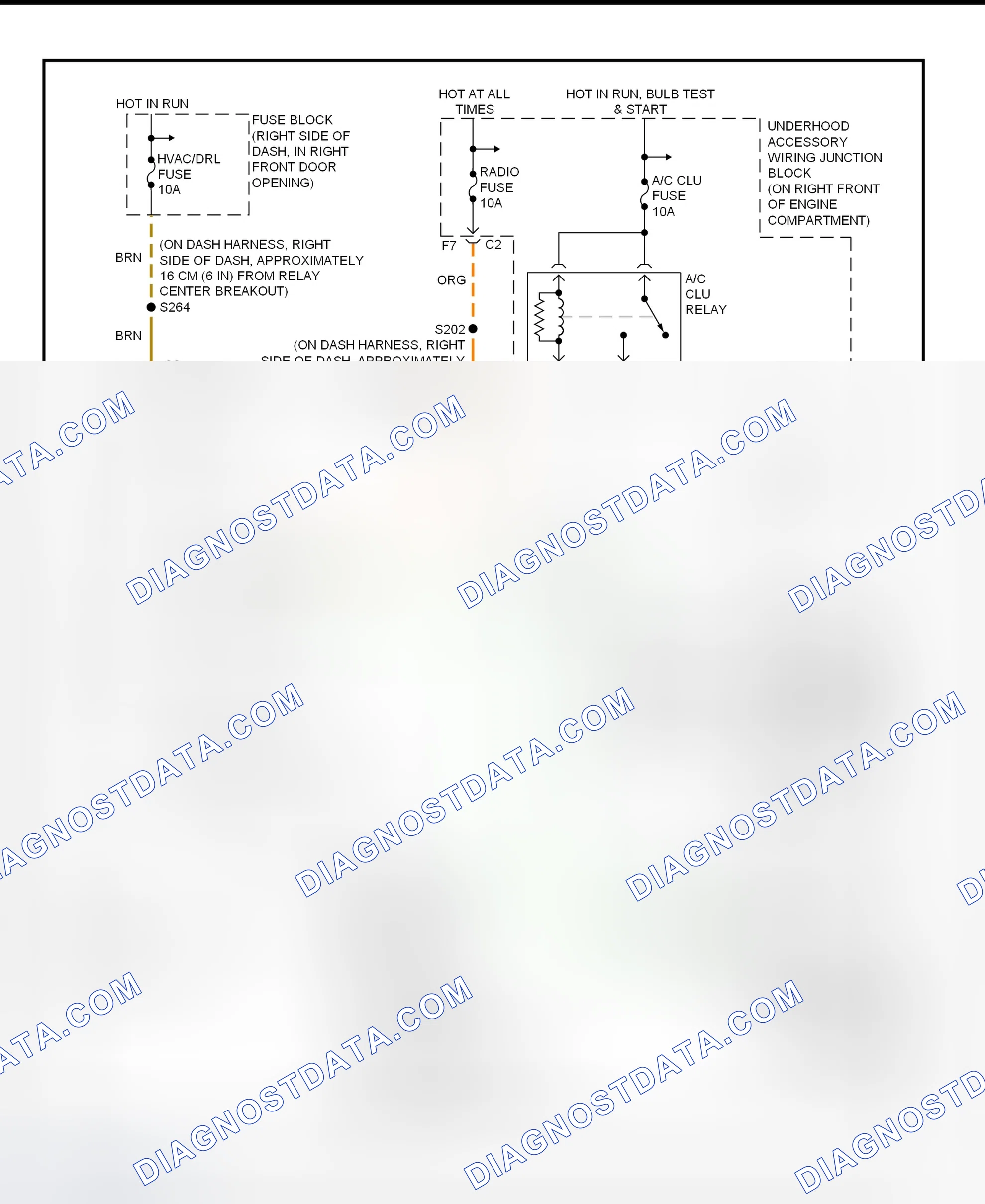 Scheme 21: A/C Compressor Clutch Control Circuit Wiring Diagram (Montana, Silhouette & Venture)