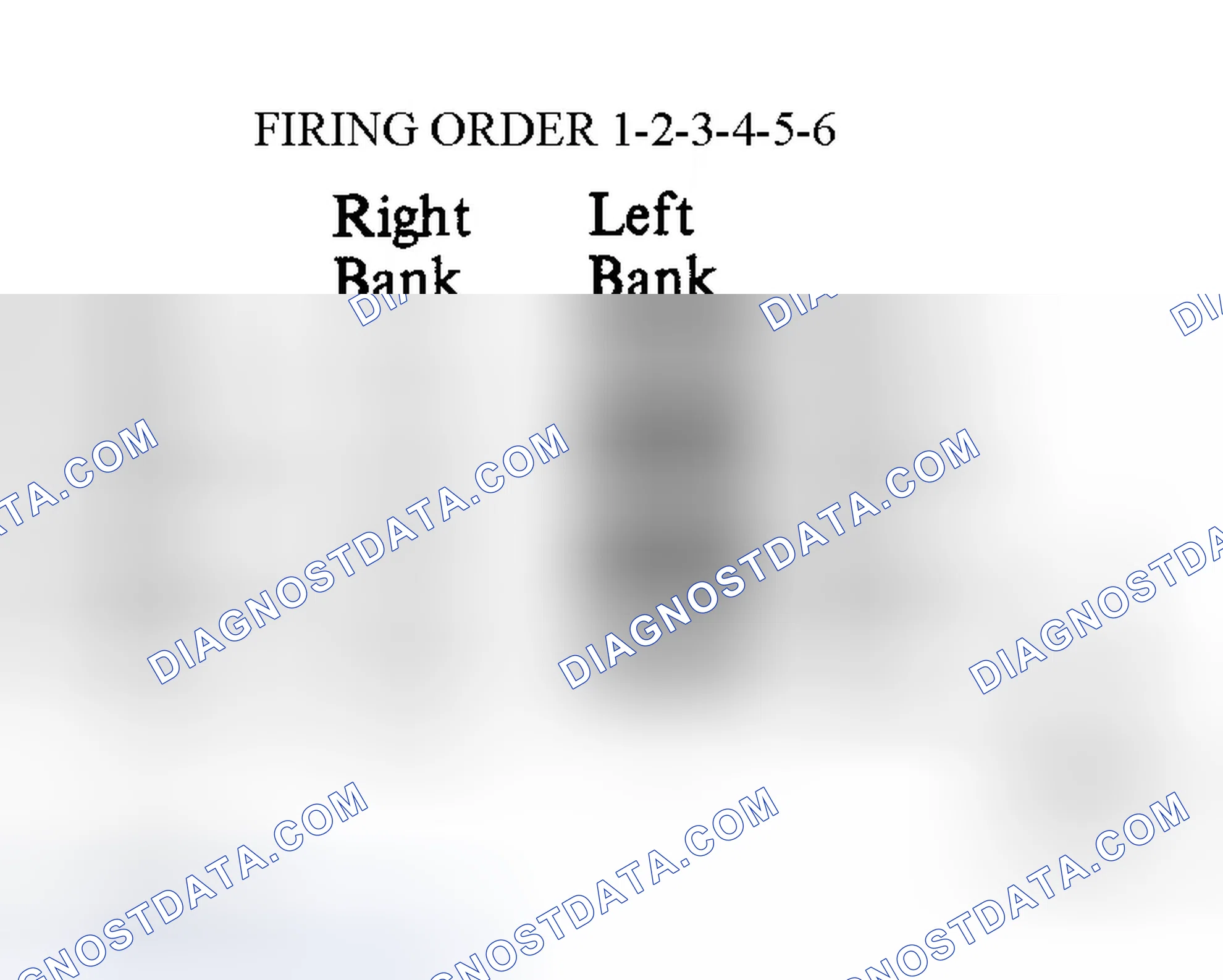Scheme 4: Firing Order (Avalon 3.0L, Camry 3.0L, Camry Solara 3.0L, Highlander 3.0L & Sienna 3.0L)