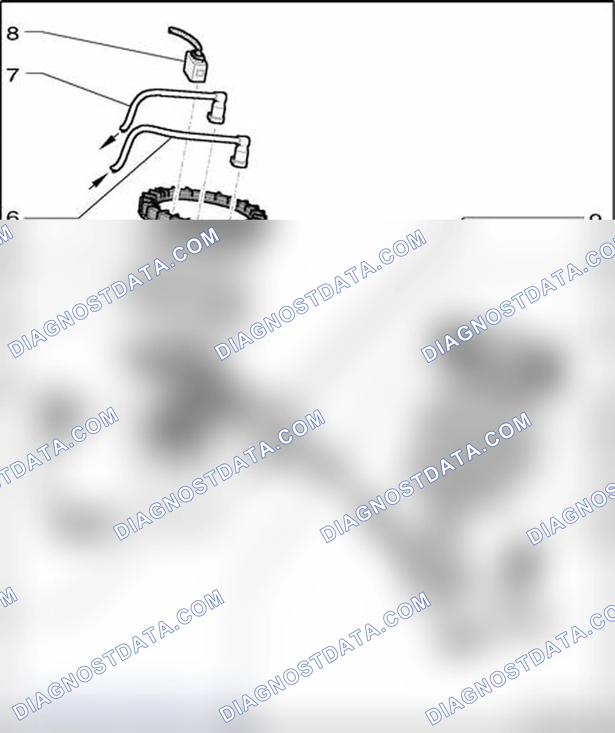 Scheme 1203: Fuel delivery unit and Sender for fuel gauge, assembly overview