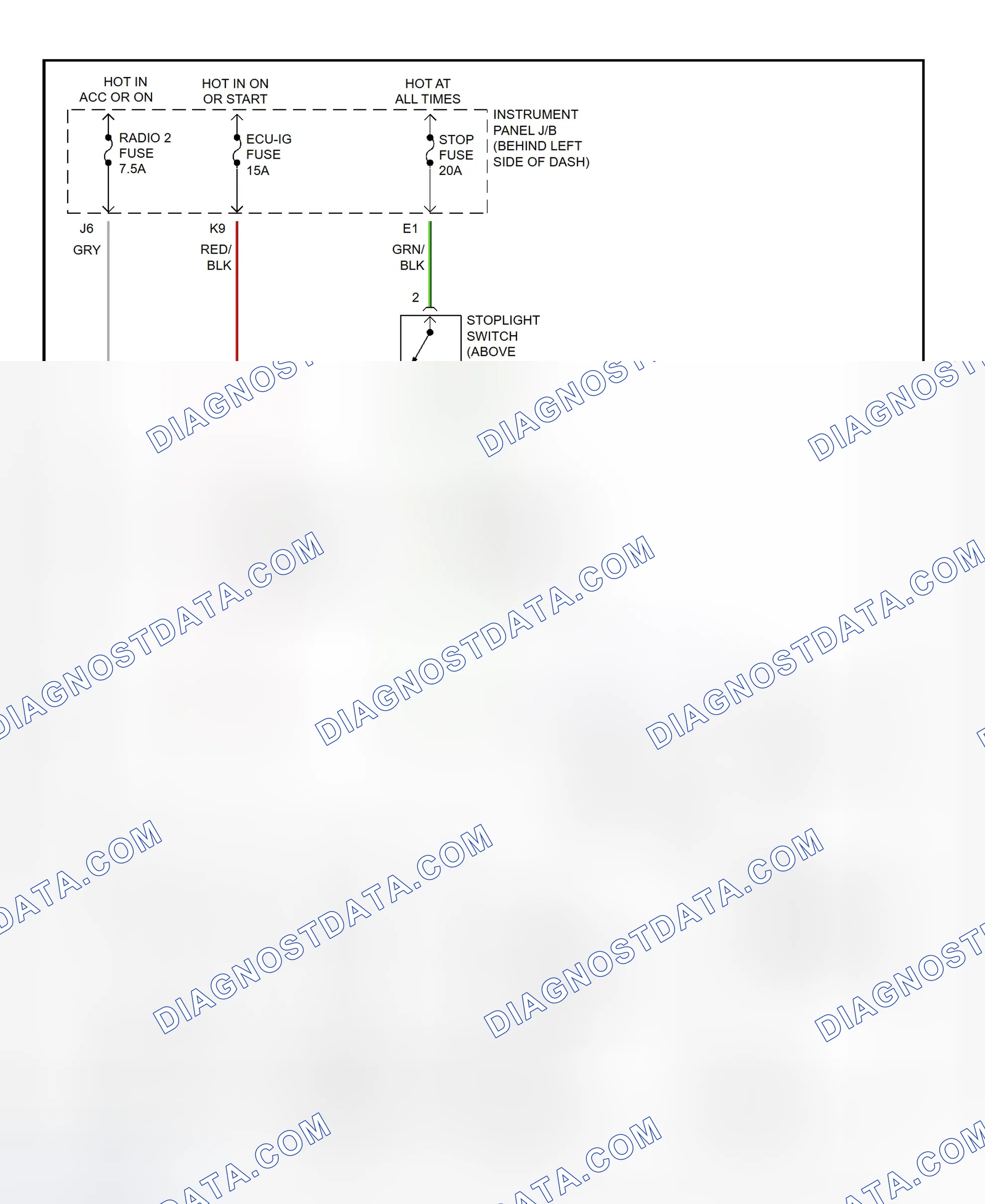 Scheme 348: Shift Interlock System Wiring Diagram (2001 - Toyota Highlander)