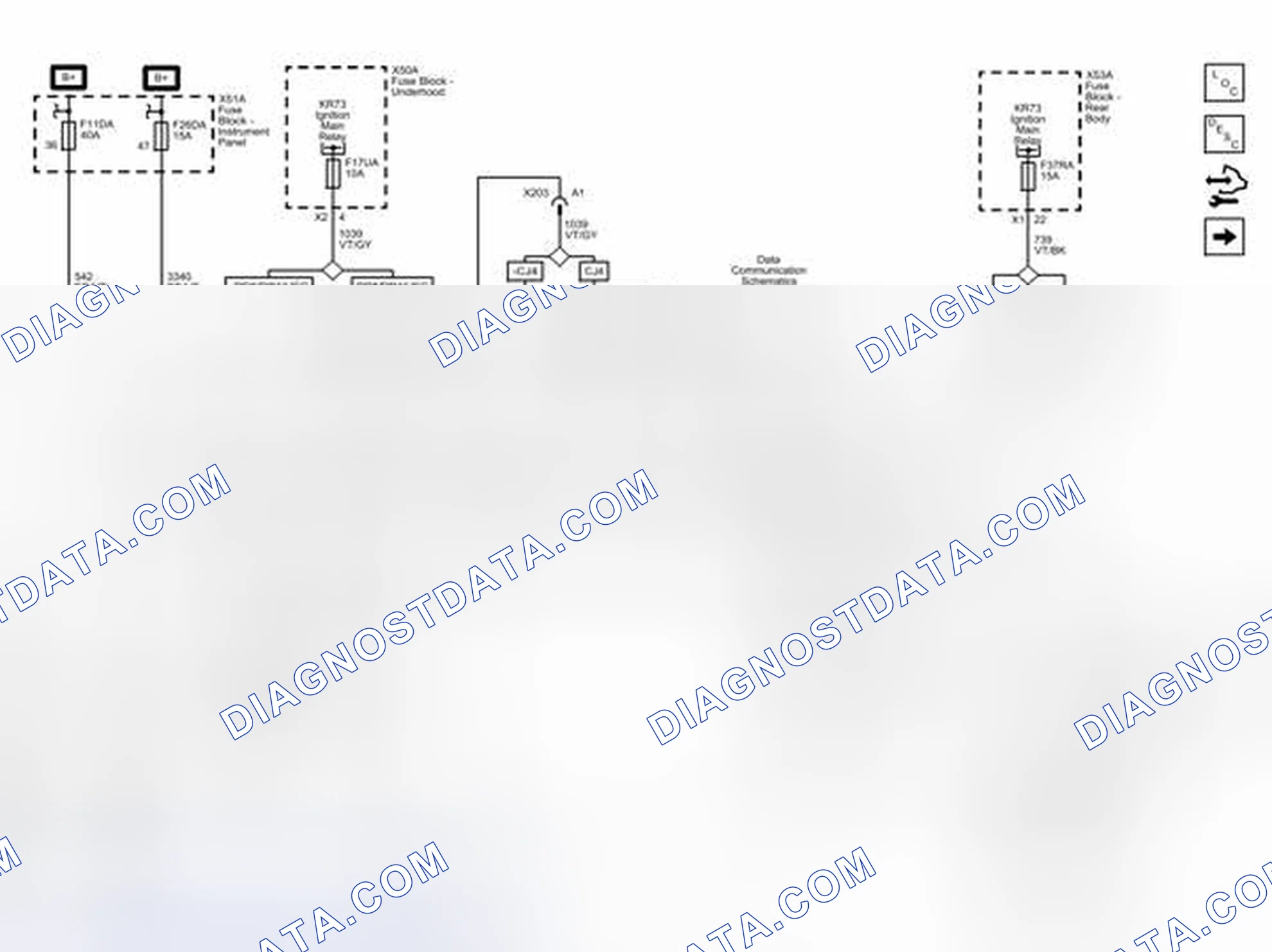Scheme 46: Power, Ground, Data Communication, and Blower Controls
