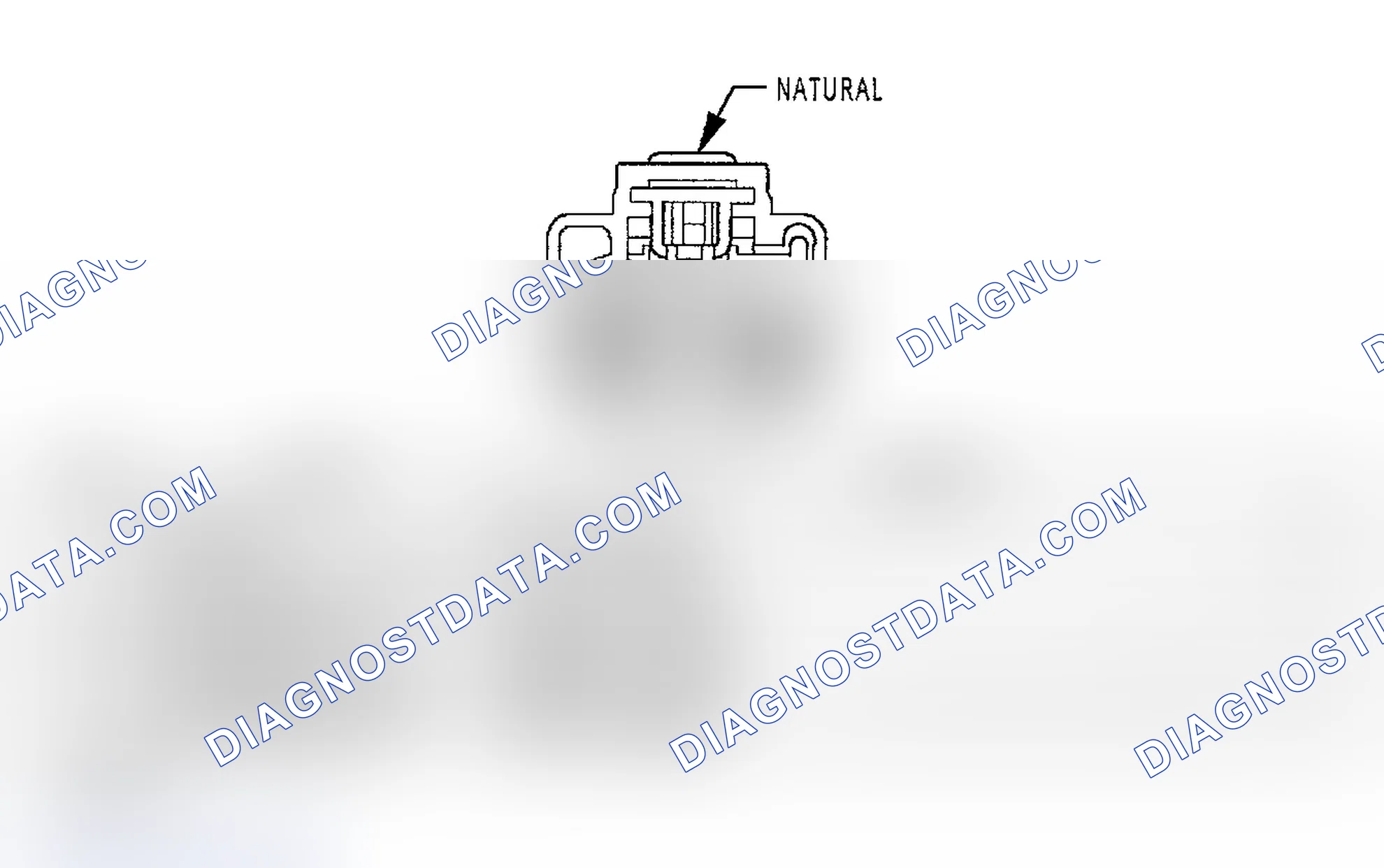 Scheme 378: THROTTLE POSITION SENSOR HARNESS CONNECTOR END VIEW