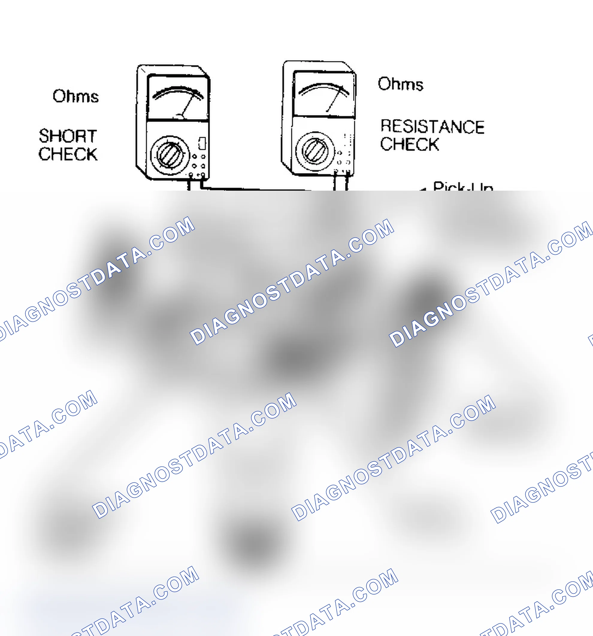 Scheme 7: DISTRIBUTOR PICK-UP COIL SHORT AND RESISTANCE CHECKS