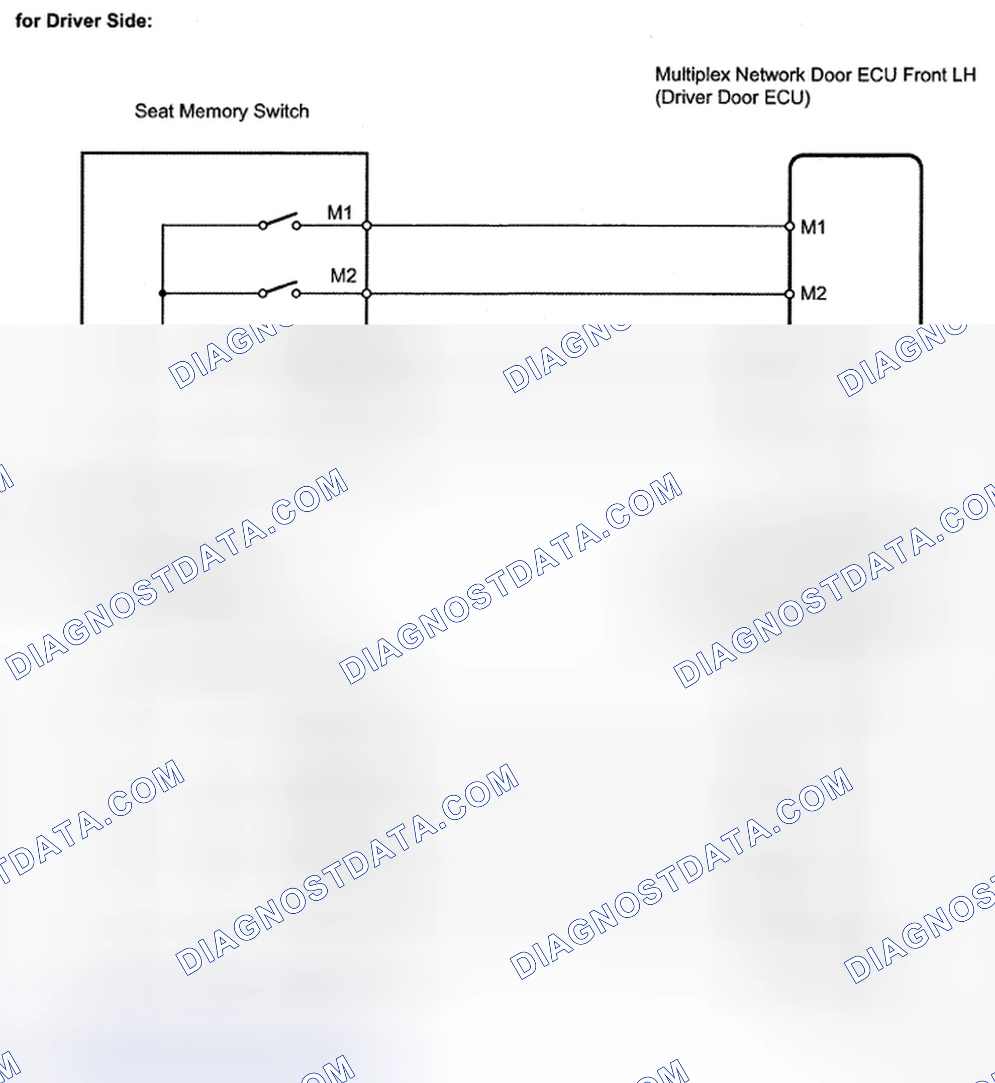 Fig. 28: Power Seat - Wiring Diagram (For Driver And Front Passenger Side)