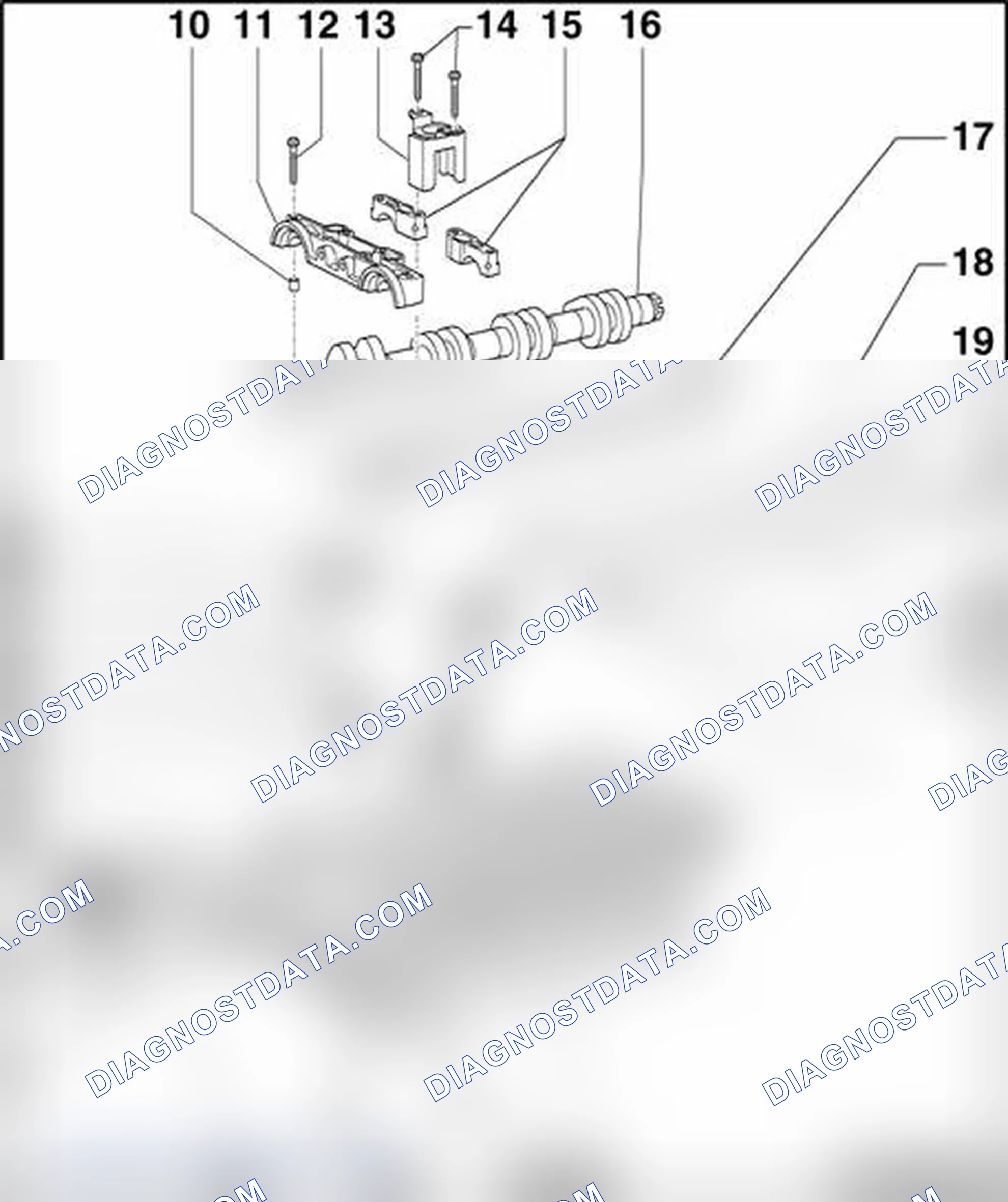 Scheme 551: Valvetrain, component overview