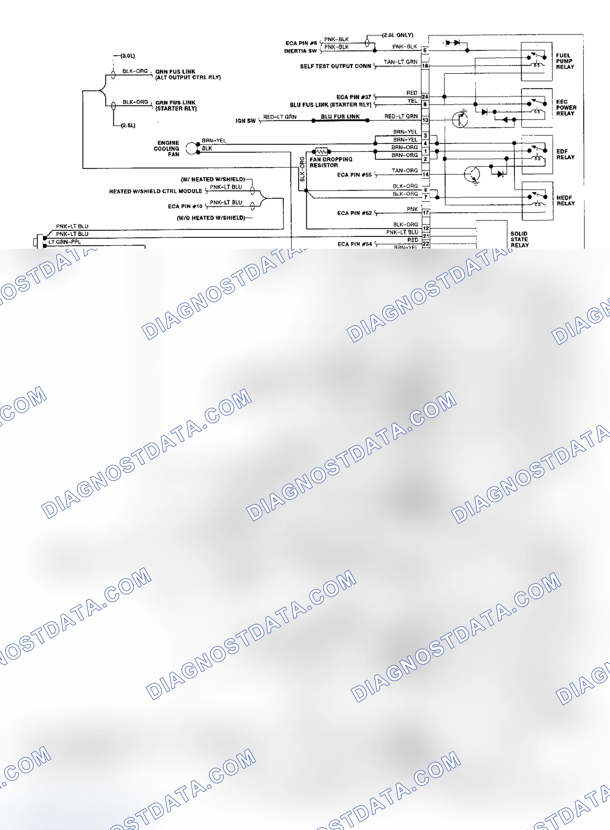 Scheme 7: 1989 Sable & Taurus EATC Wiring Diagram (2 of 2)