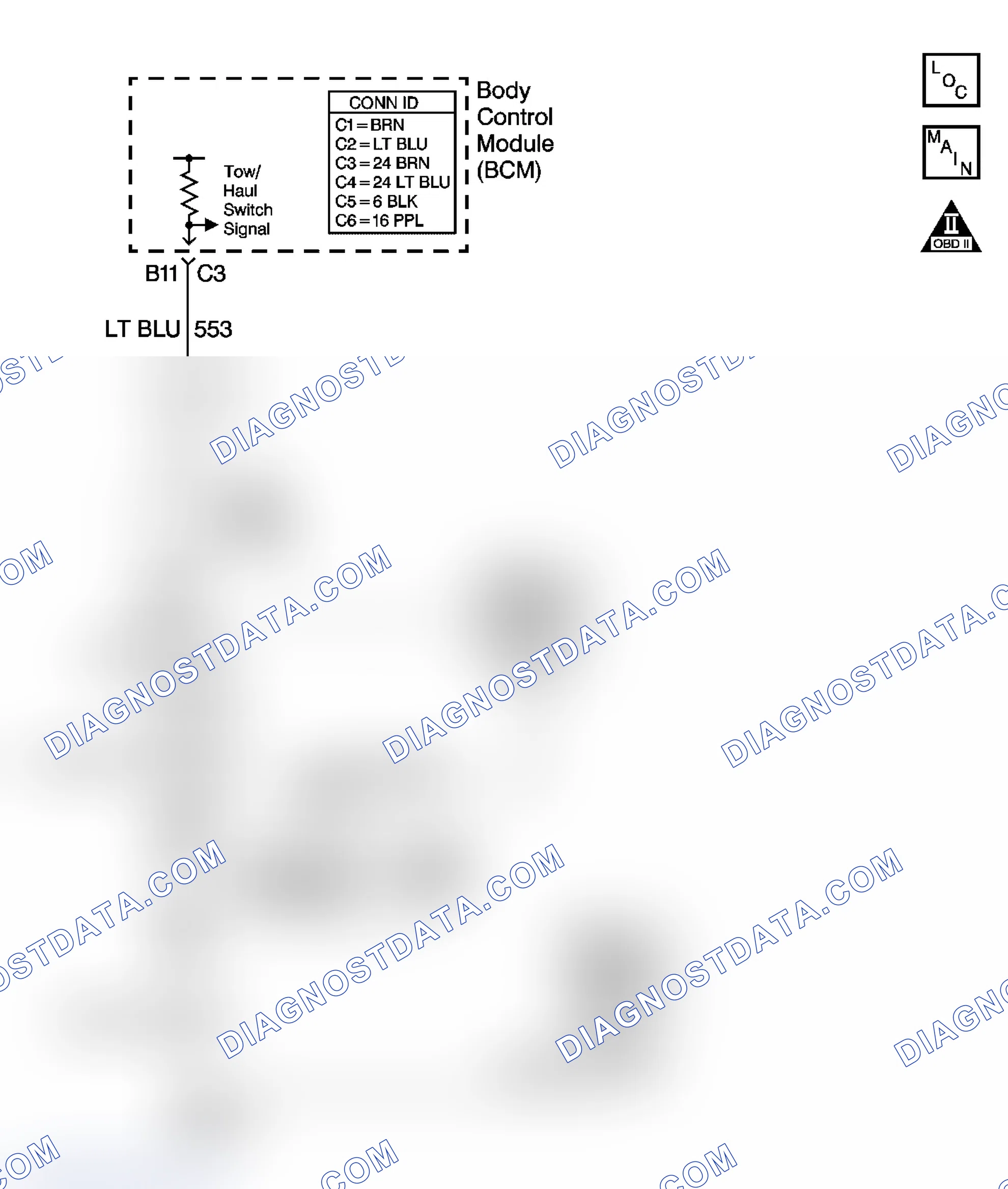 Scheme 460: Tow/Haul Switch/Indicator Always On or Inoperative