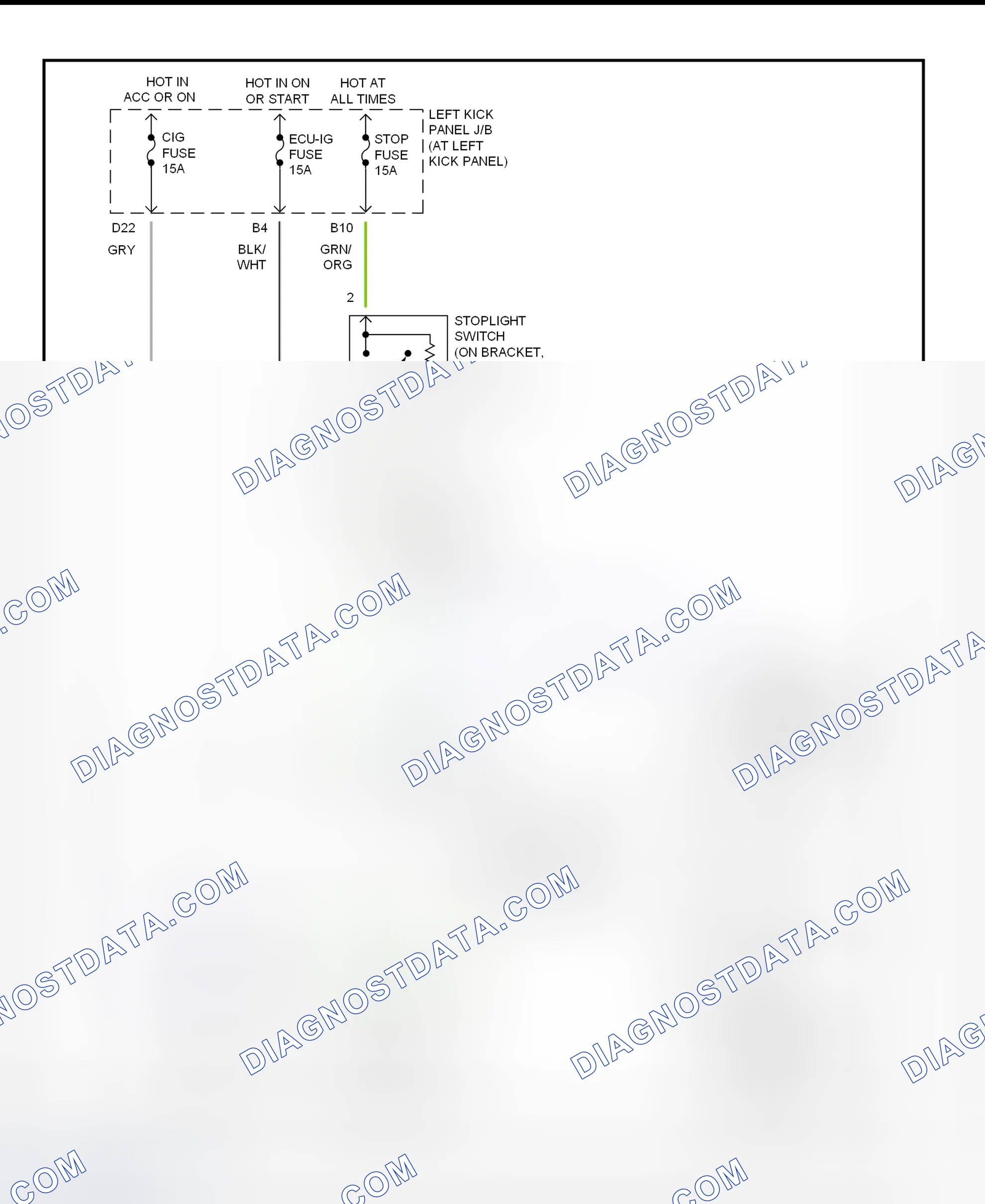 Scheme 210: Shift Interlock System Wiring Diagram (2001 - Toyota Land Cruiser)