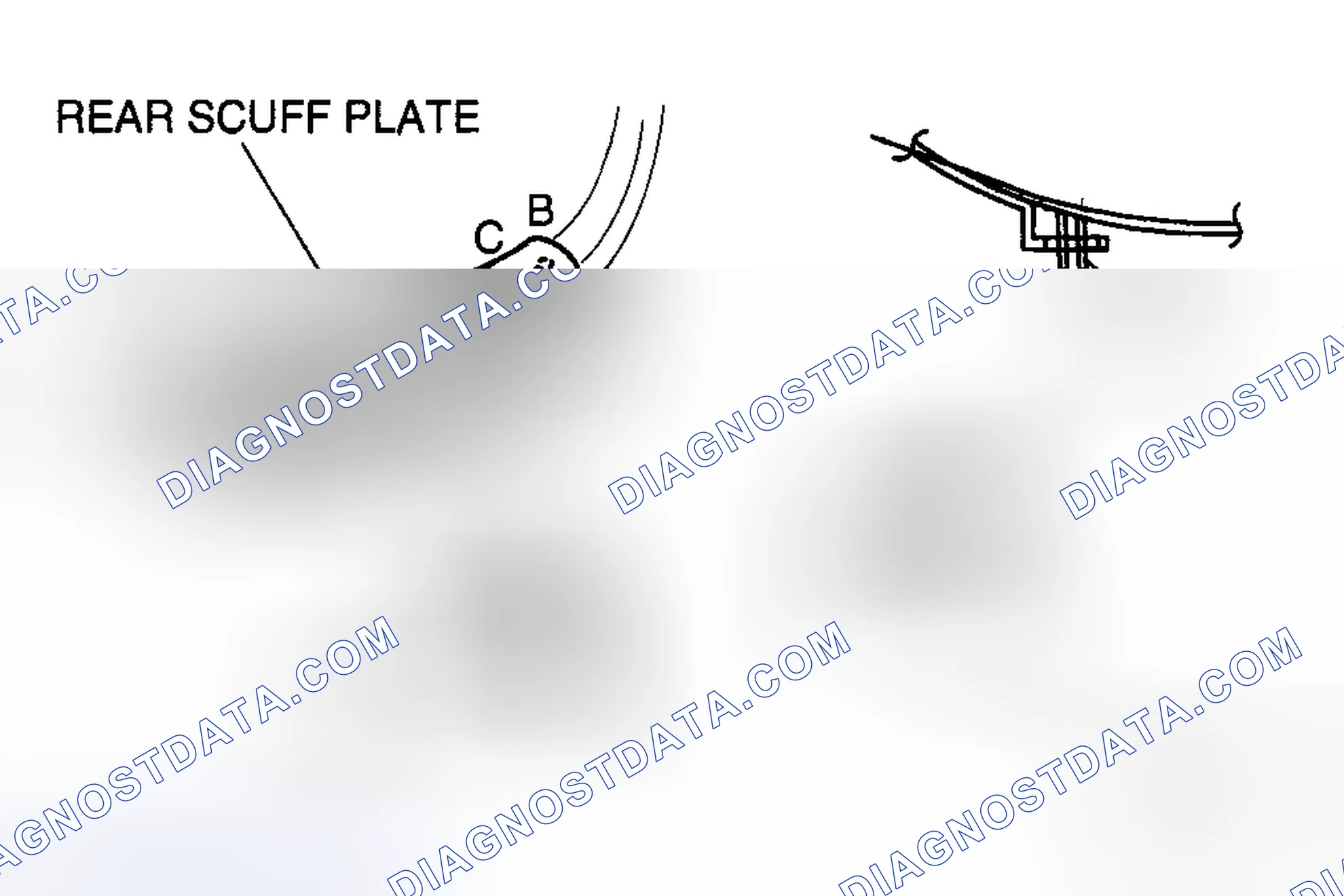 Scheme 54: REAR SCUFF PLATE REMOVAL/INSTALLATION