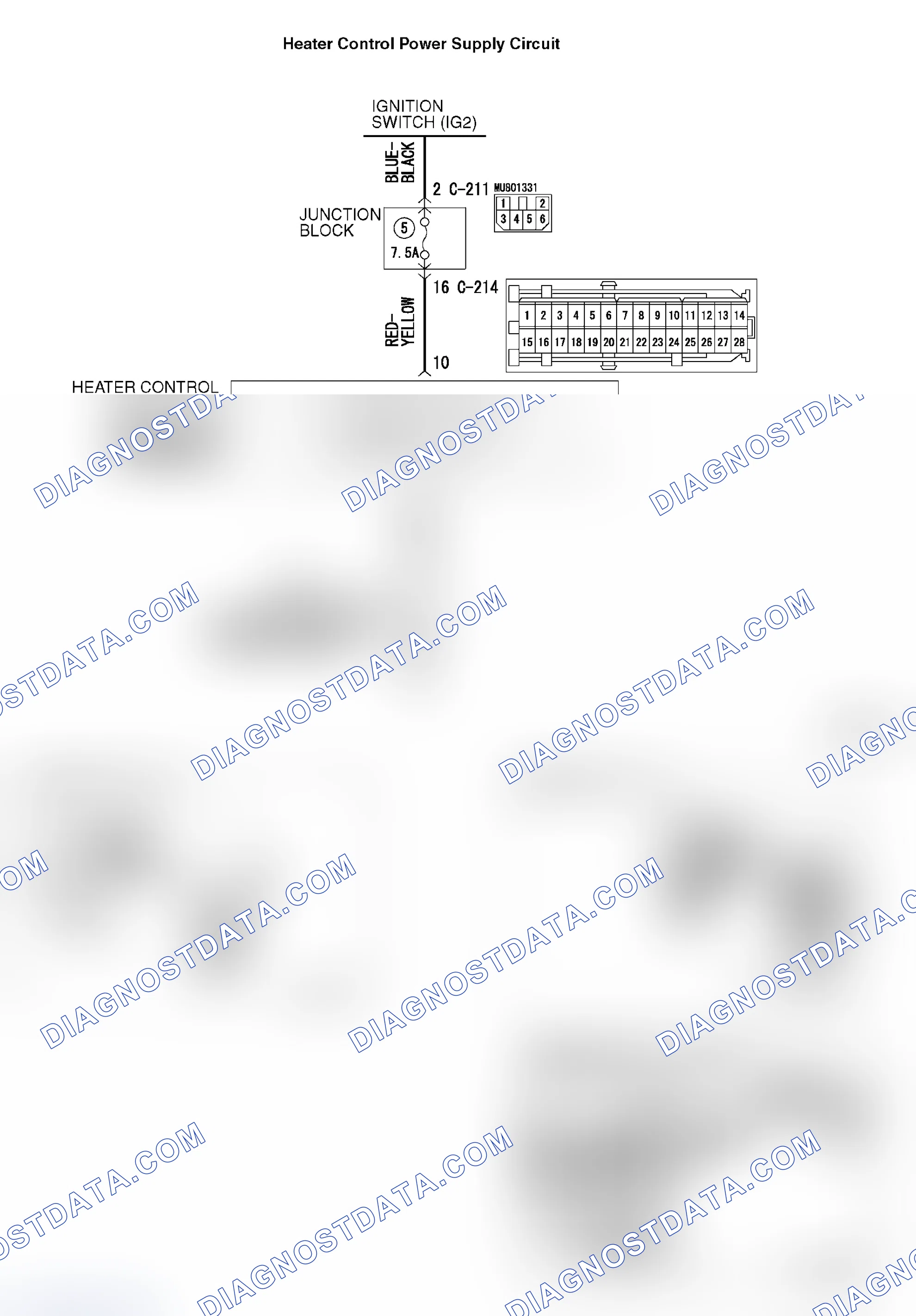 Scheme 131: INSPECTION PROCEDURE 9: Malfunction of the heater control Power Supply System.