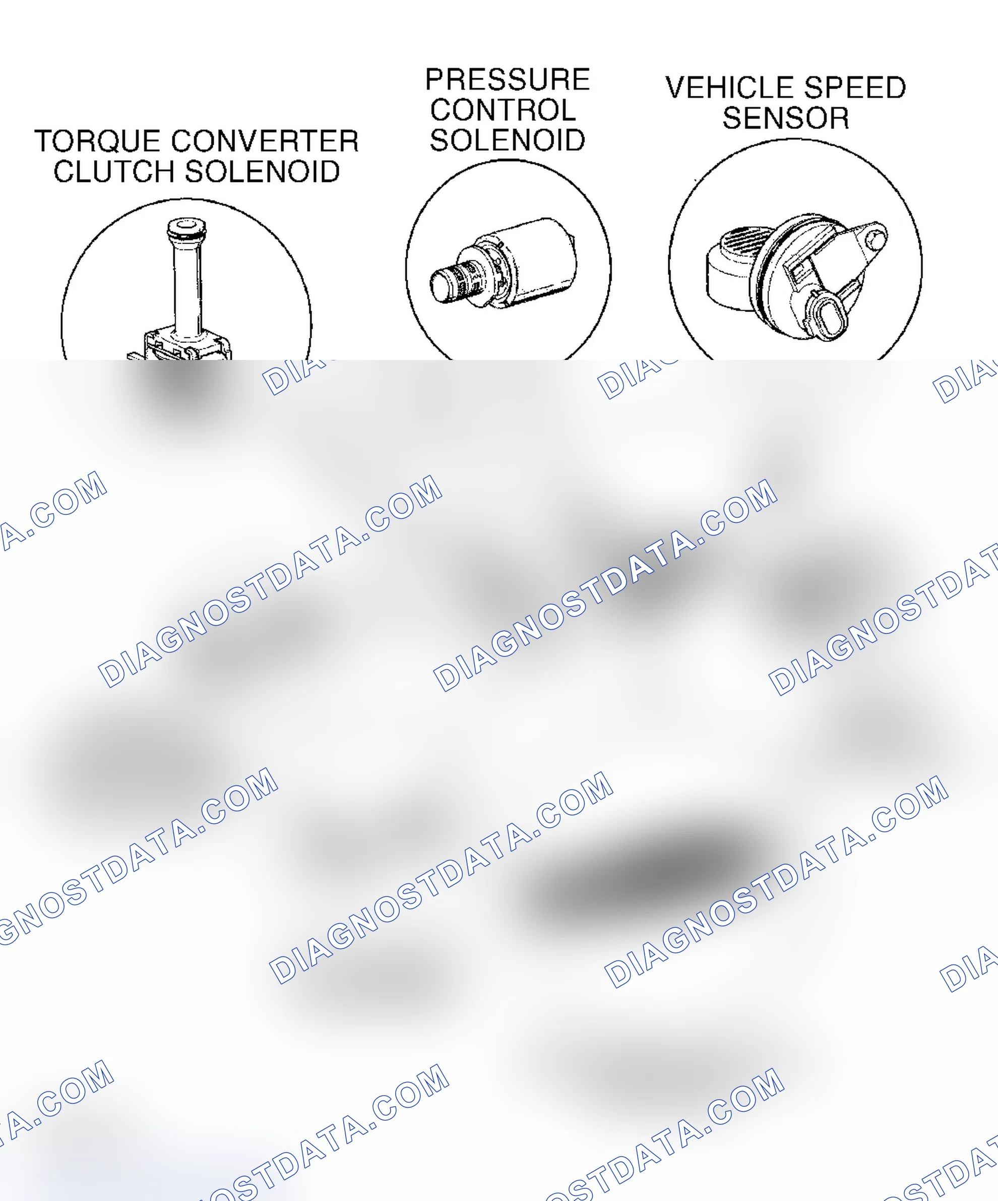Scheme 176: Locating Transmission Solenoids, Sensors & Switches Courtesy of General Motors Corp.