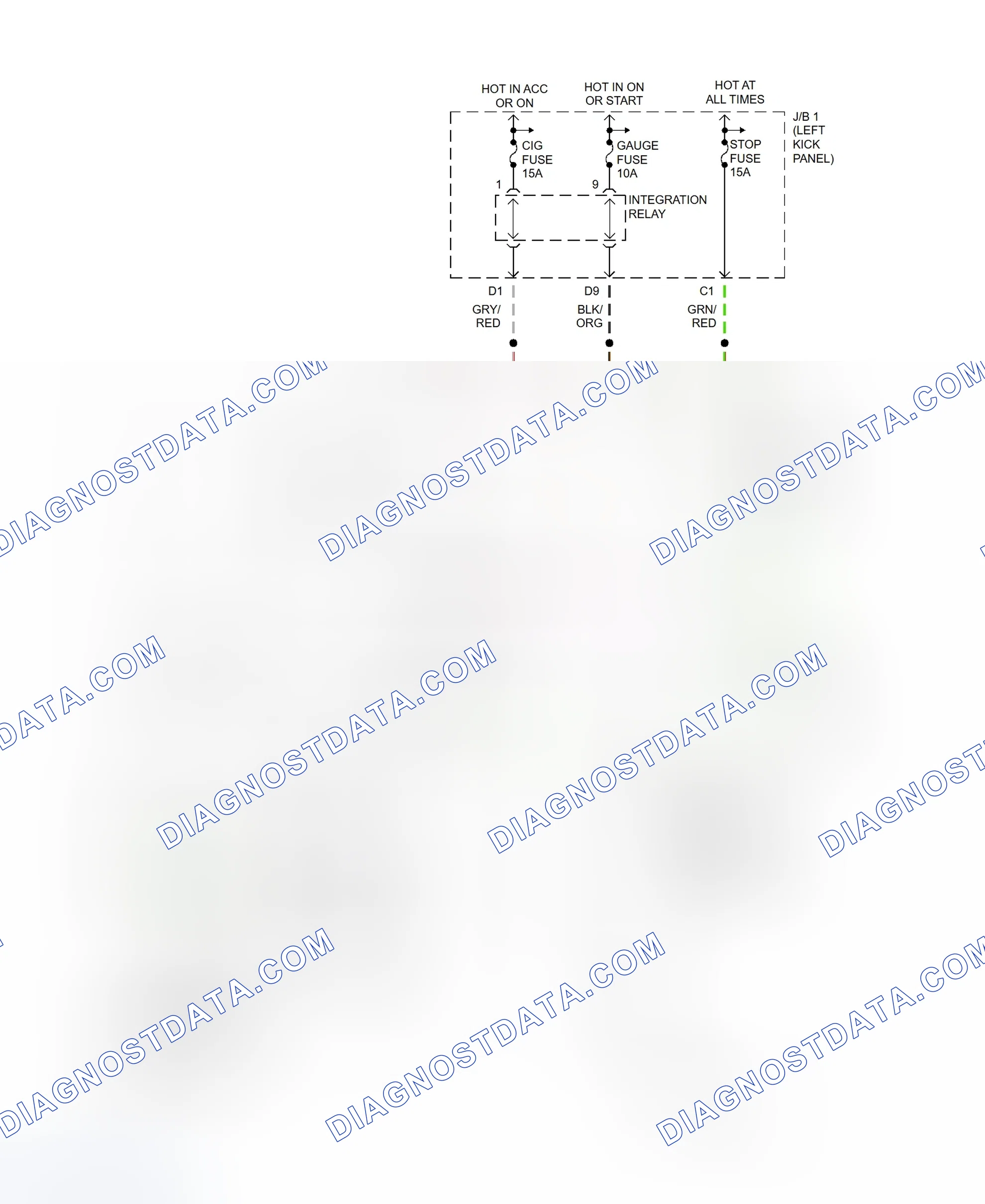 Scheme 12: Shift Interlock System Wiring Diagram (Pickup)