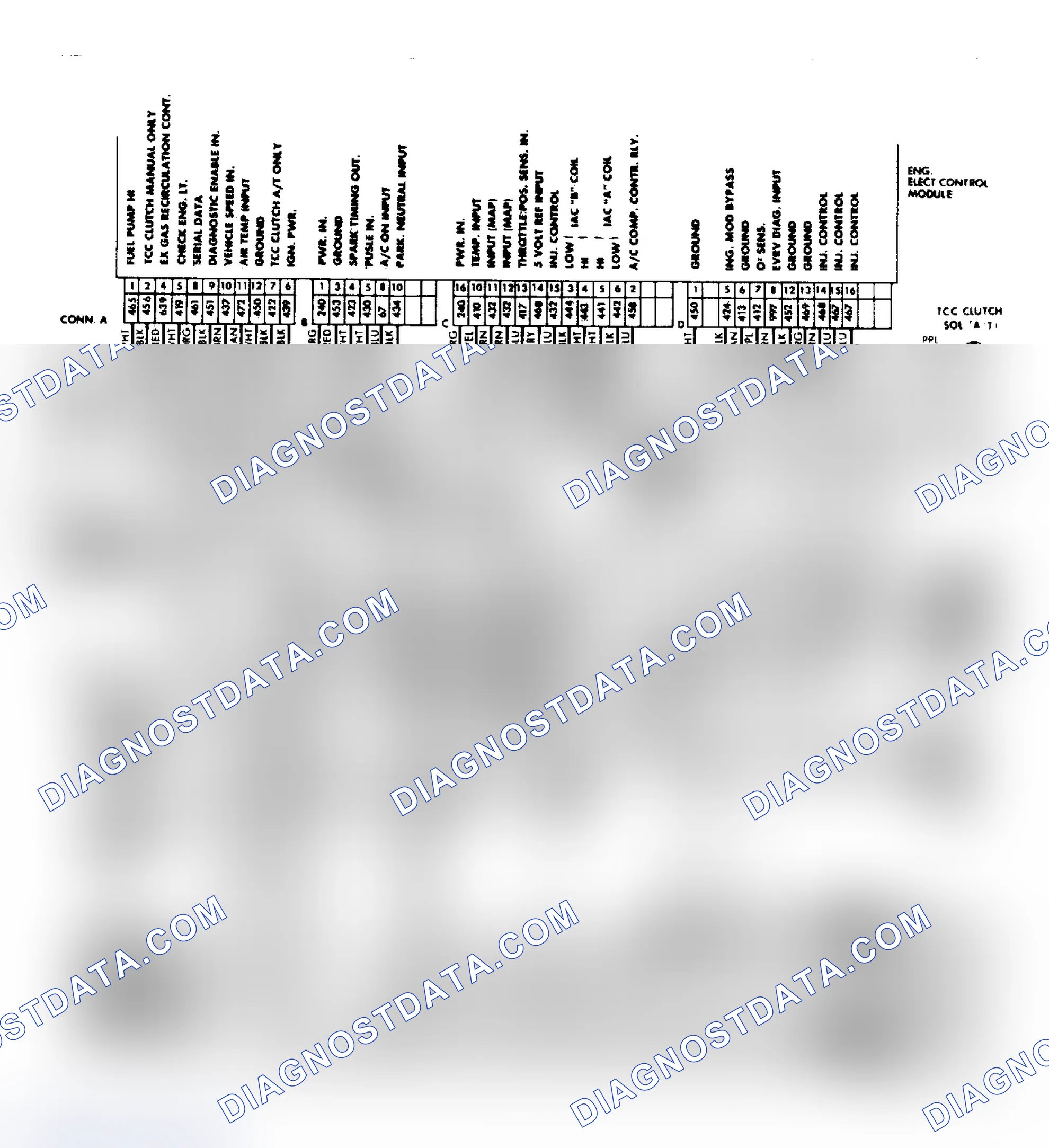 Scheme 602: 2.8L Fiero PFI CCC Wiring Diagram