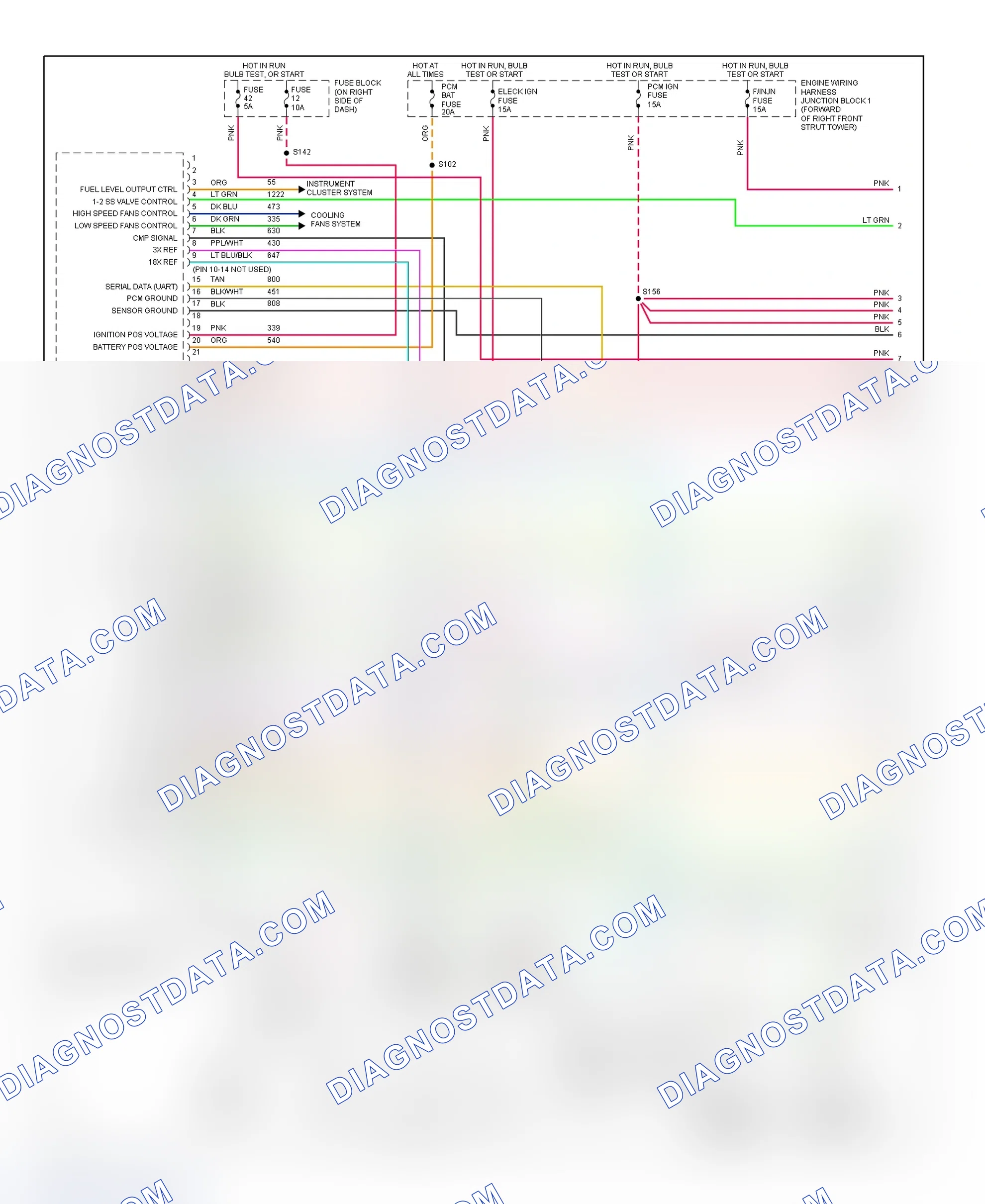 Scheme 134: PCM Wiring Diagram (Lumina & Monte Carlo - 3.8L - 1 Of 4)