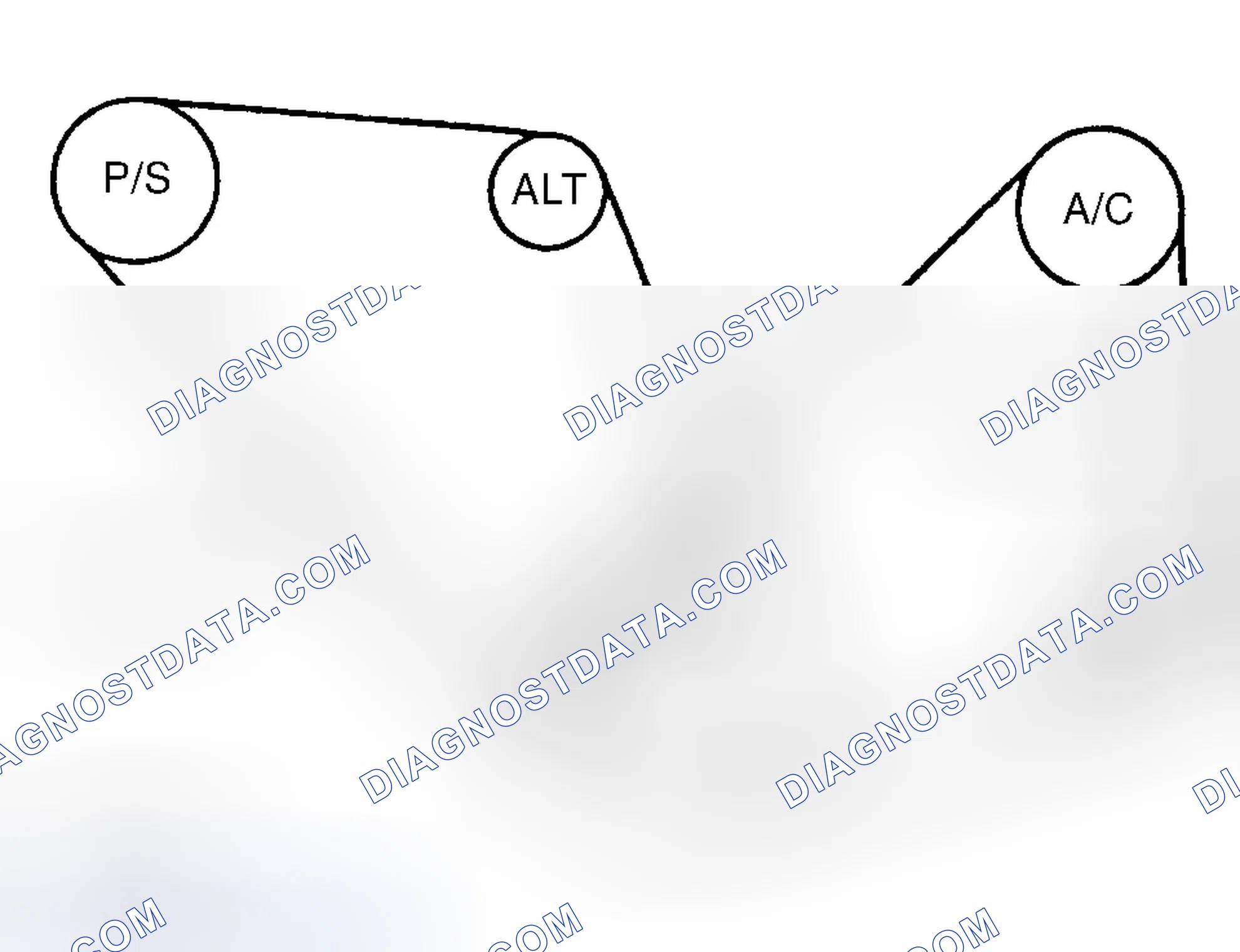 Scheme 1: DRIVE BELT ROUTING (FORESTER, IMPREZA & LEGACY)