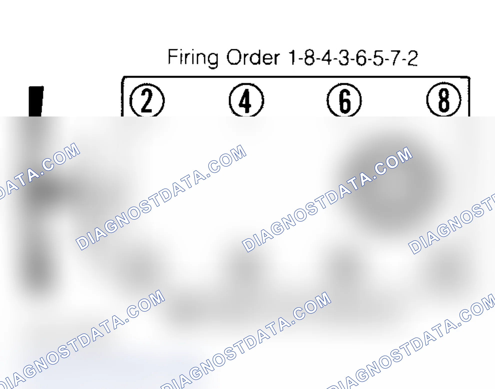 Scheme 2: Firing Order & Timing Marks (5.0L, 5.7L & 7.4L)