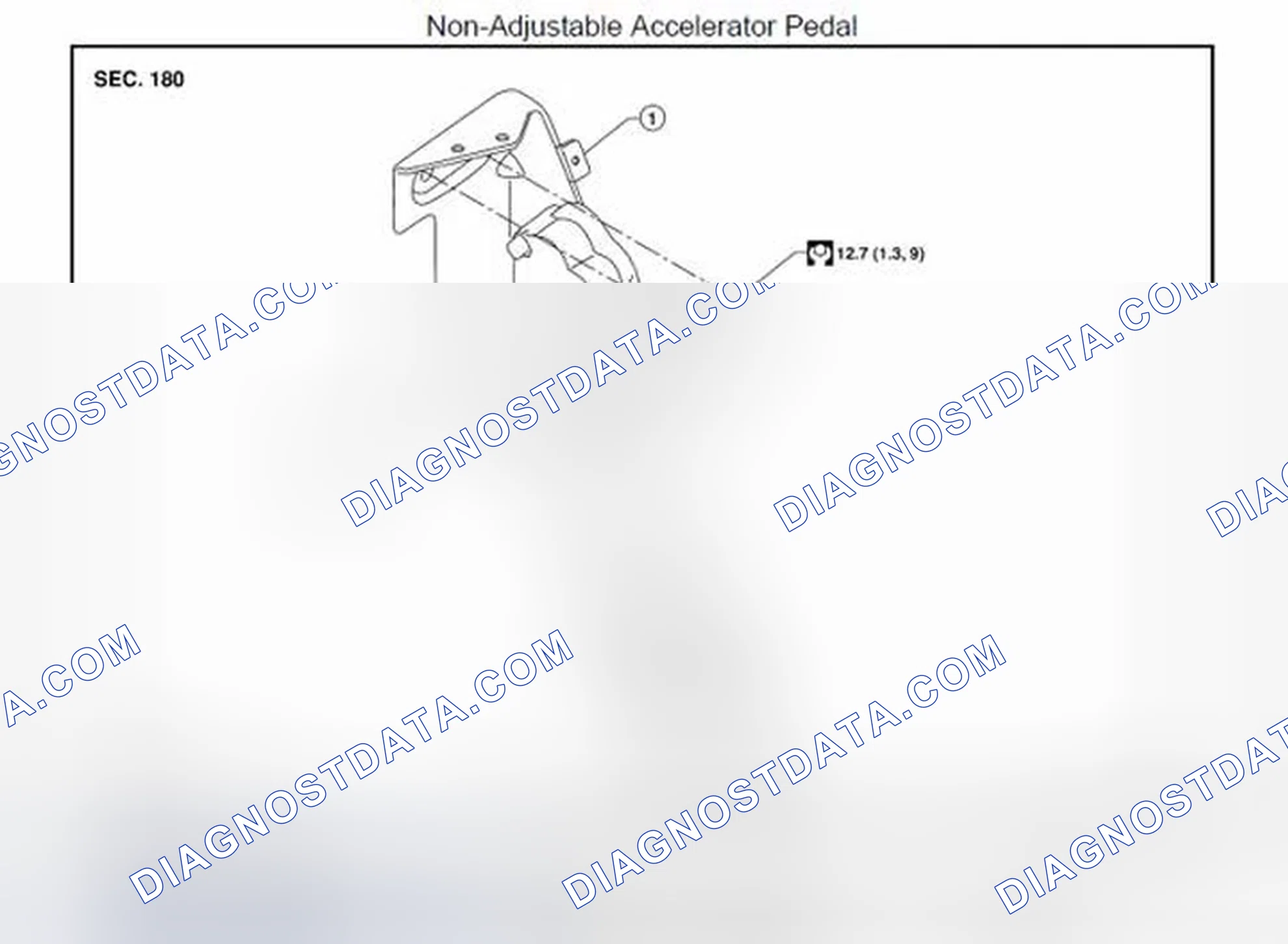Scheme 2: NON-ADJUSTABLE ACCELERATOR PEDAL ASSEMBLY
