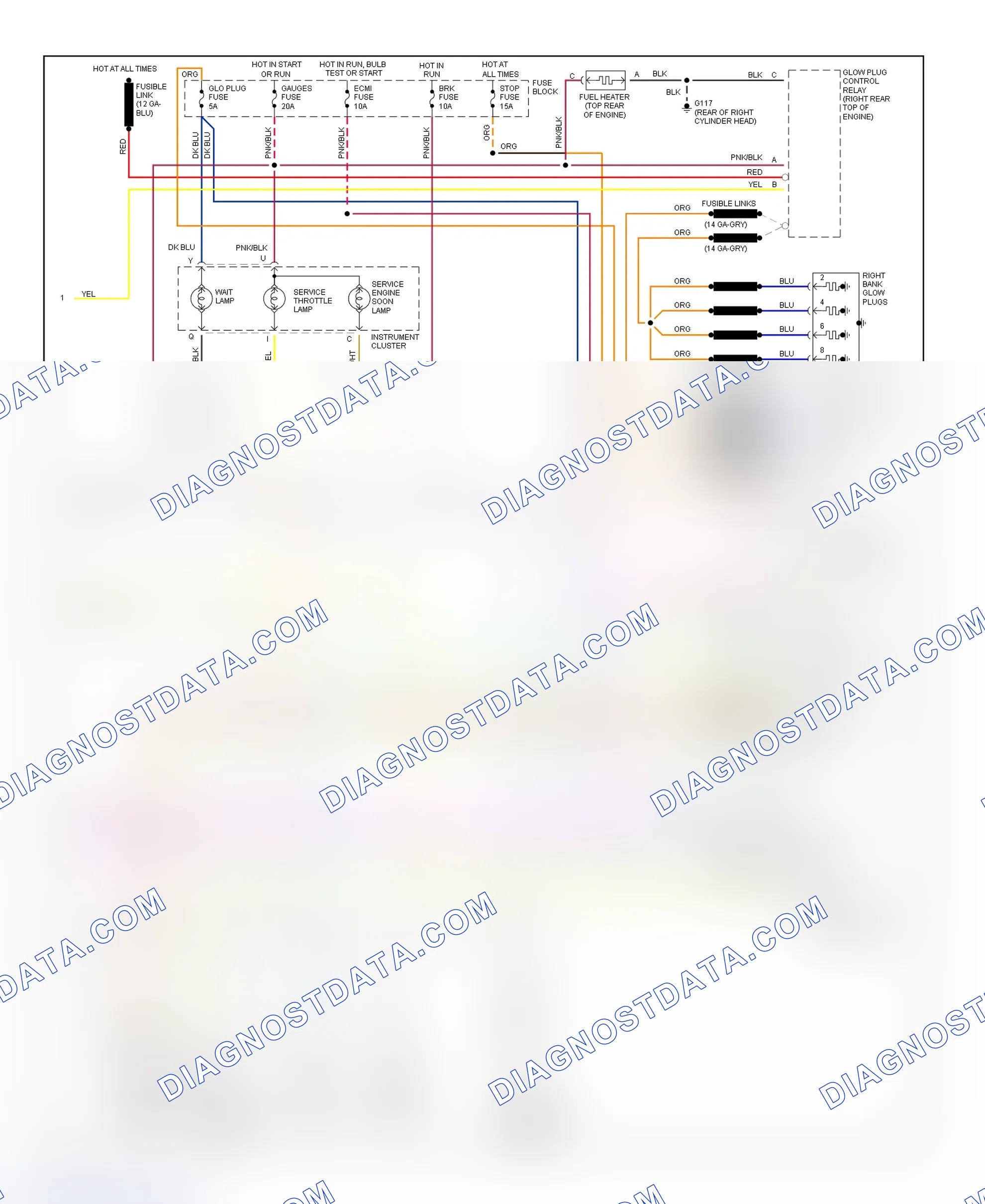 Scheme 600: Wiring Diagram (Van - 6.5L Diesel VIN P - 2 Of 2)