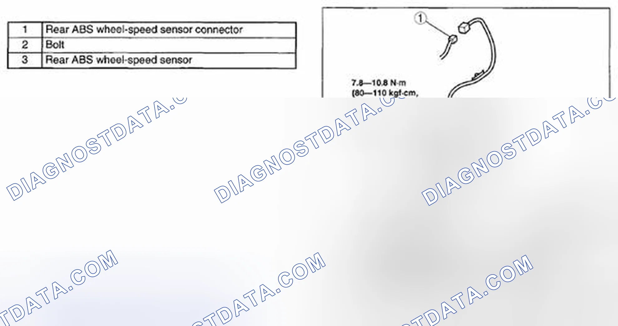 Scheme 7: REAR ABS WHEEL-SPEED SENSOR REMOVAL/INSTALLATION [AWD]