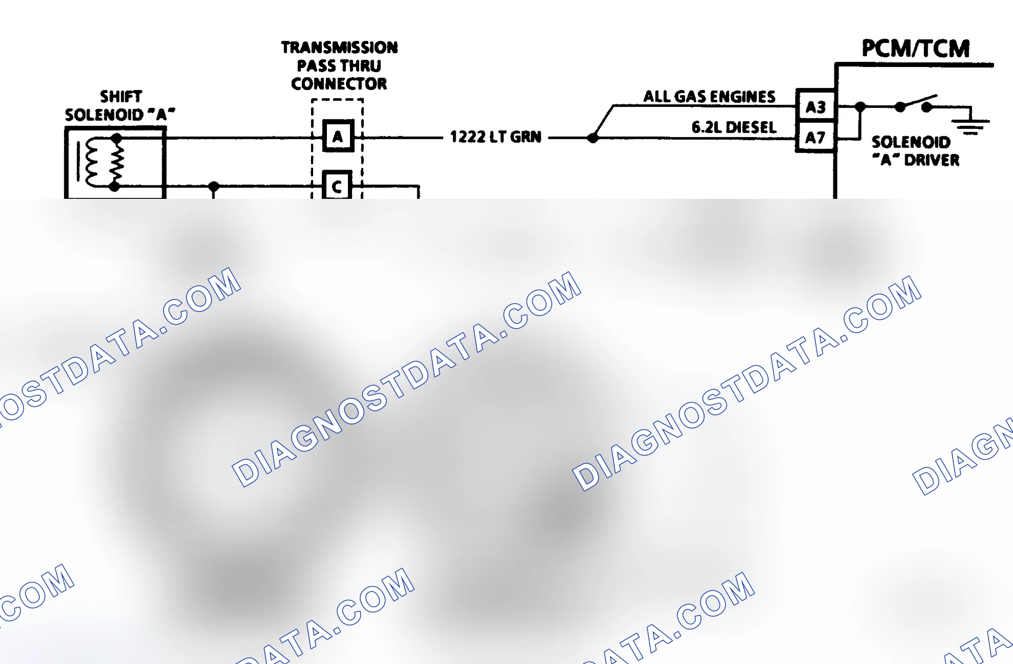 Scheme 428: SHIFT SOLENOID "A" CIRCUIT