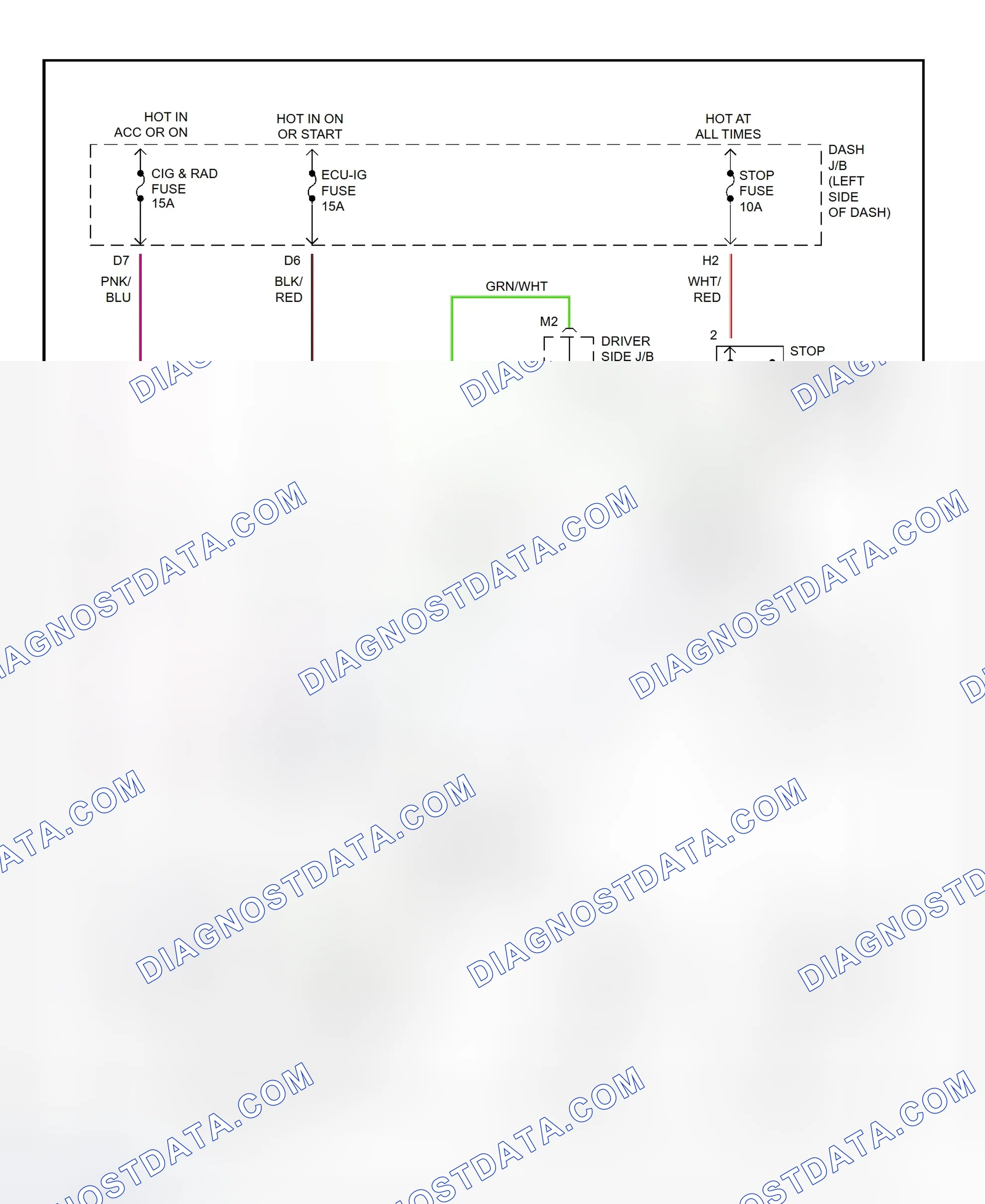 Scheme 10: Shift Interlock System Wiring Diagram (1995-96 Avalon)