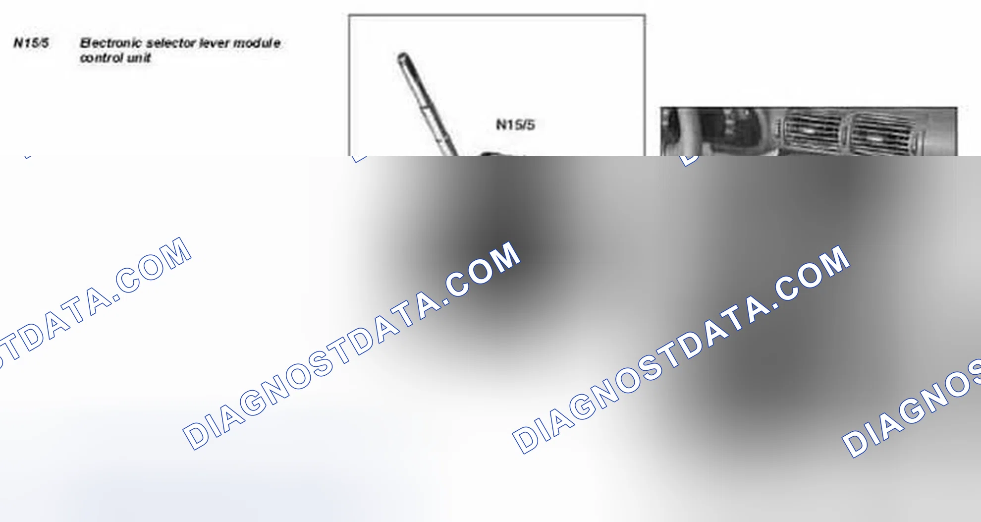 Scheme 58: Identifying Electronic Selector Lever Module Control Unit (Transmission 722.6) - Illustrated On Model 203.0