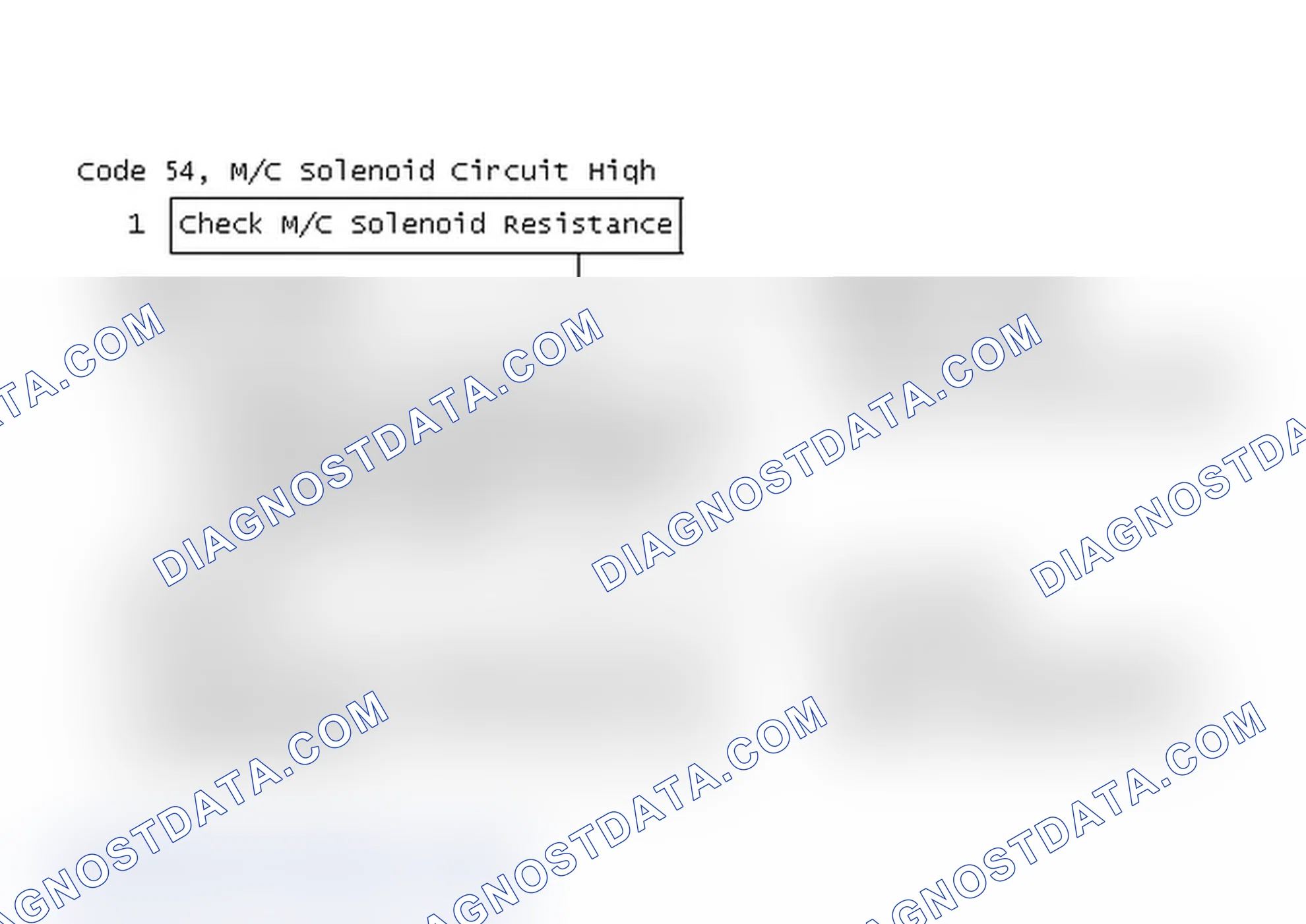 Scheme 126: Code 54, M/C Solenoid Circuit High