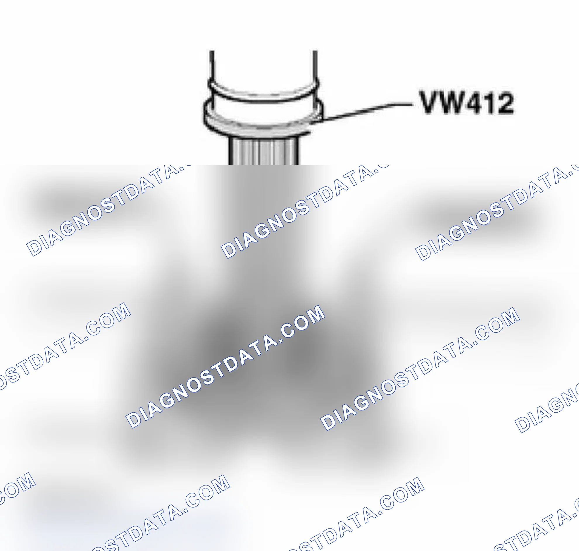 Scheme 52: Pressing off inner race of small taper roller bearing for drive pinion together with 1st speed slidi