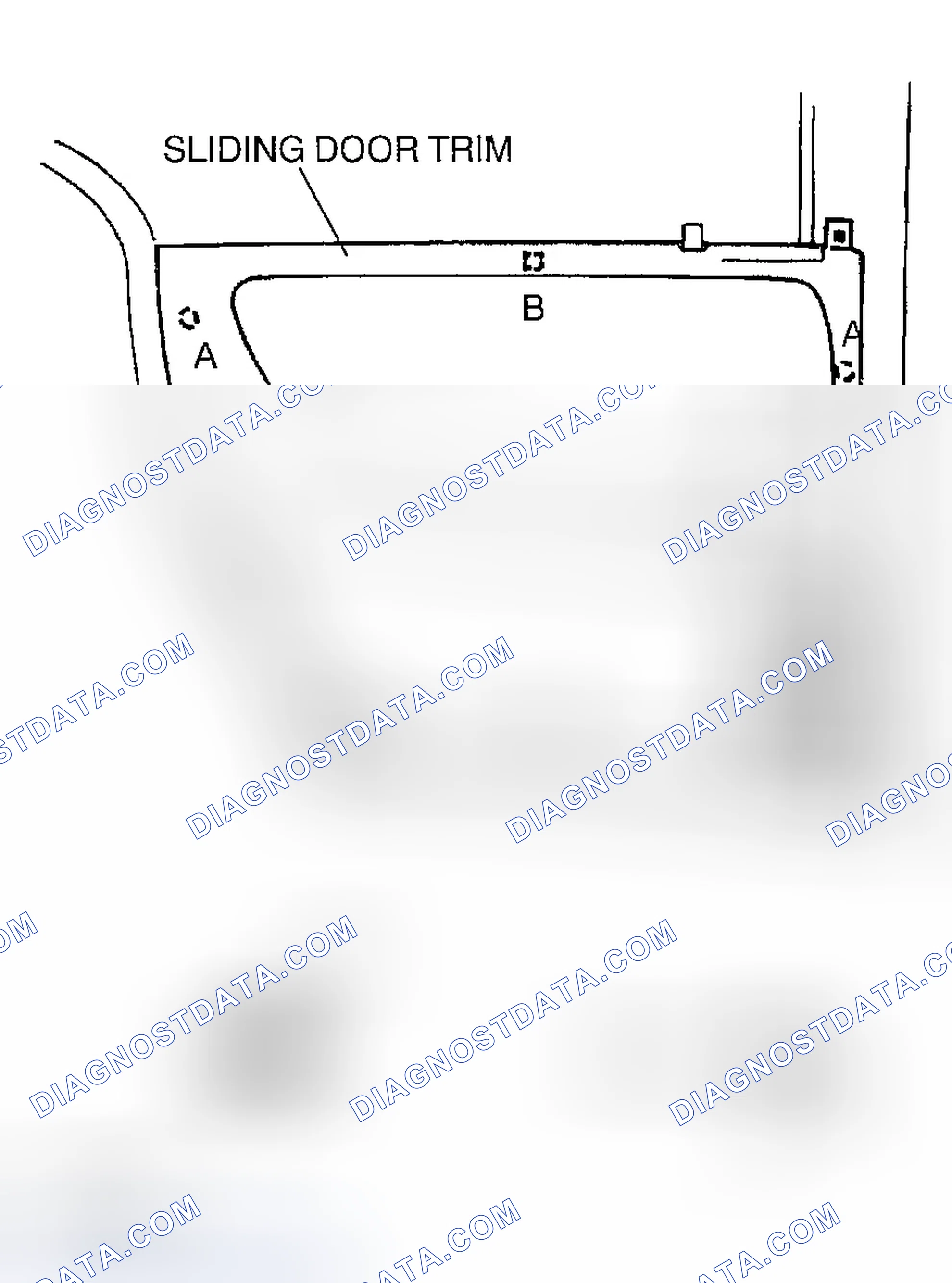 Scheme 22: SLIDING DOOR TRIM REMOVAL/INSTALLATION