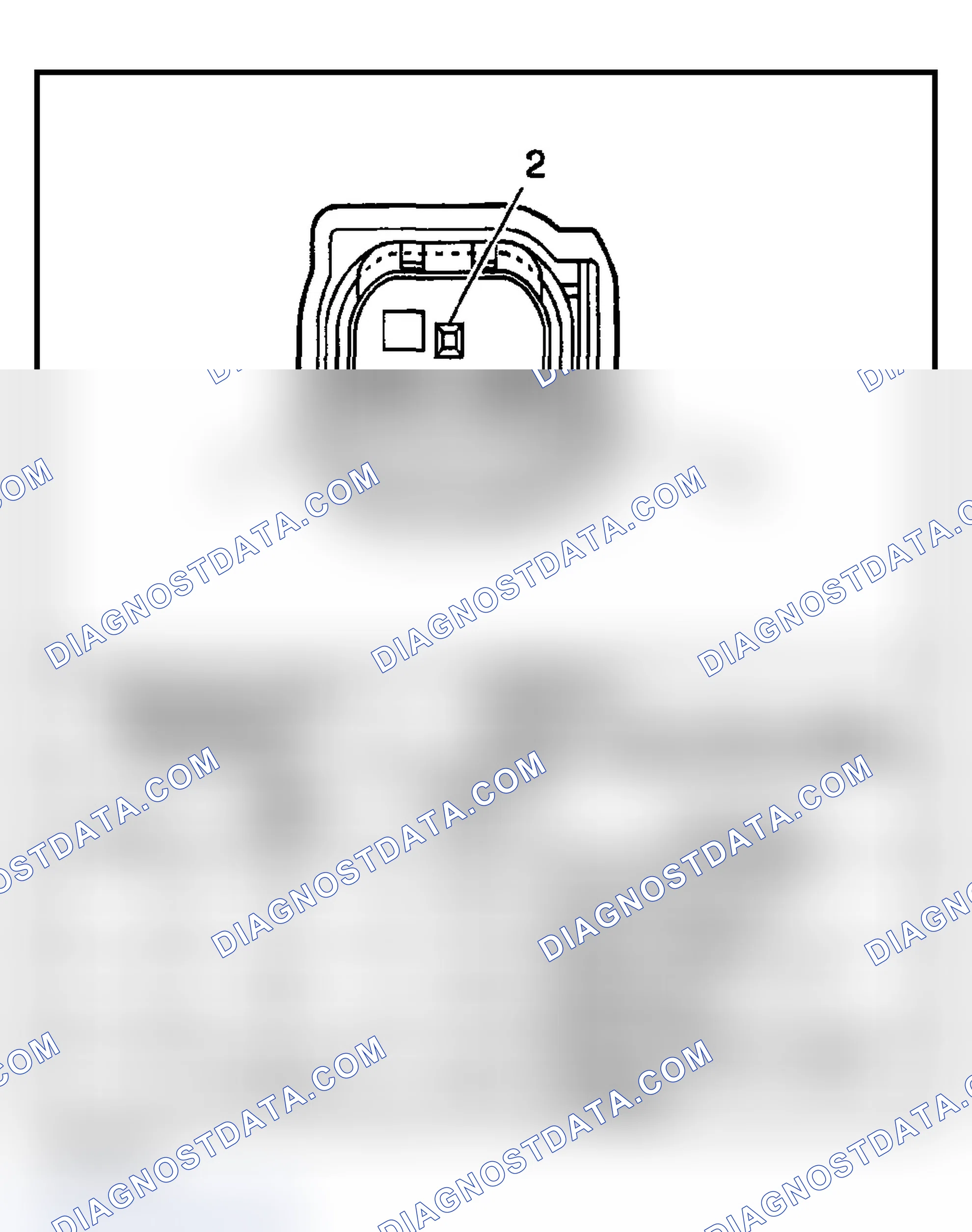 Scheme 5: Rear Parking Assist Connector End Views