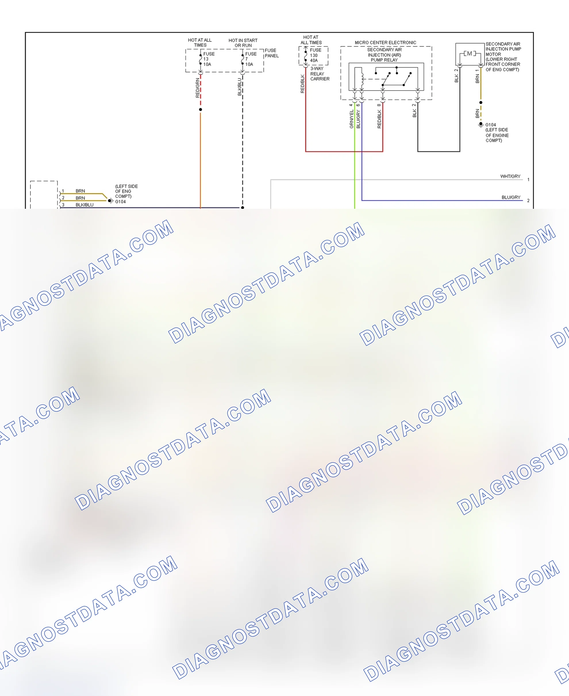 Scheme 1: Wiring Diagram (A4 1.8L - 1 Of 3)