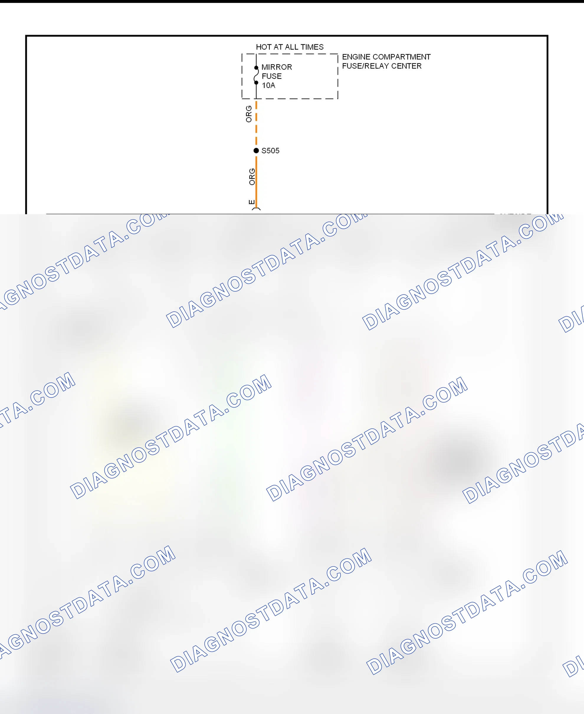 Scheme 4: Power Mirror System Wiring Diagram (Concours & DeVille)