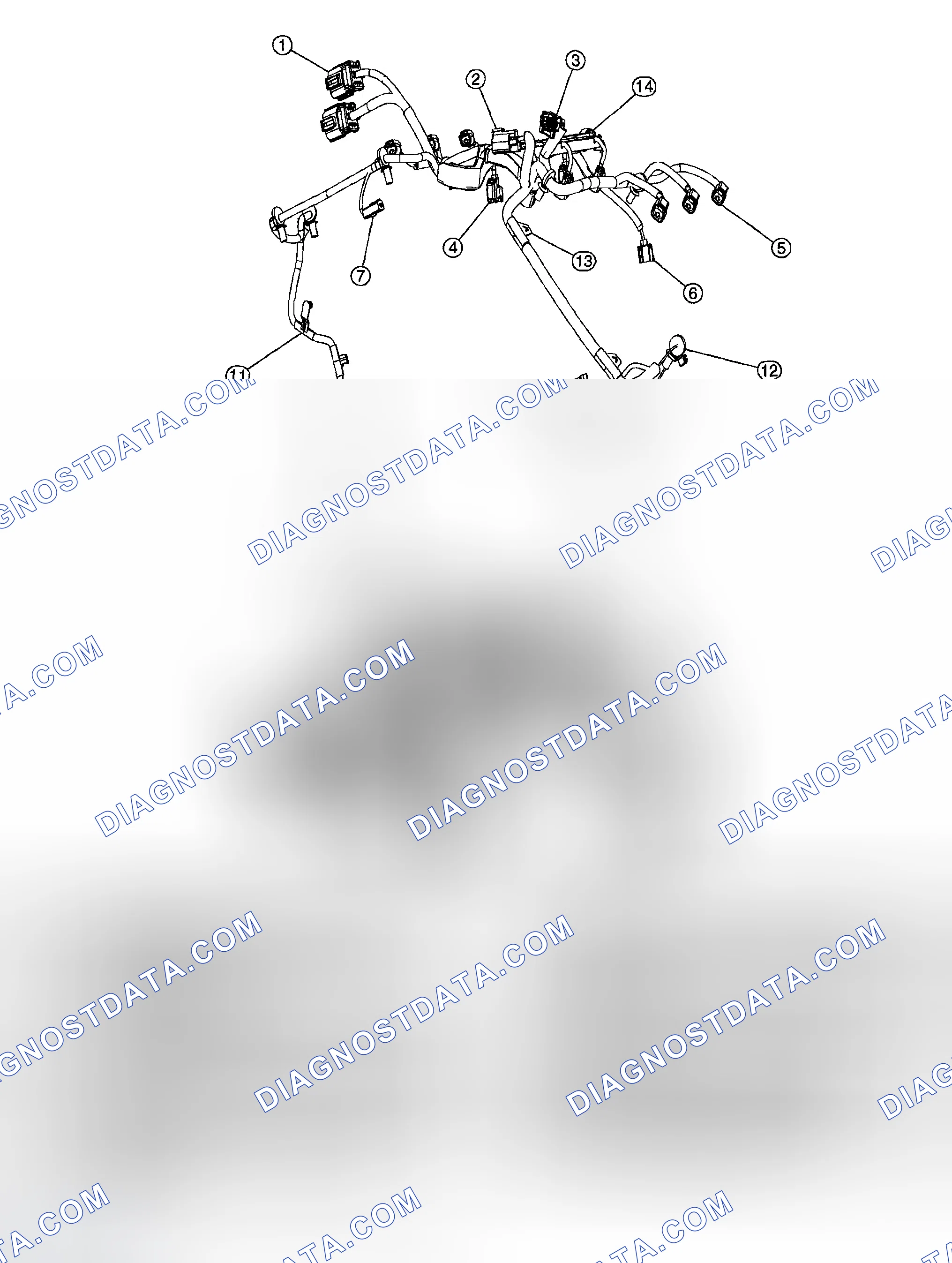 Scheme 37: FUEL CHARGING WIRING HARNESS - 3.0L (4V)