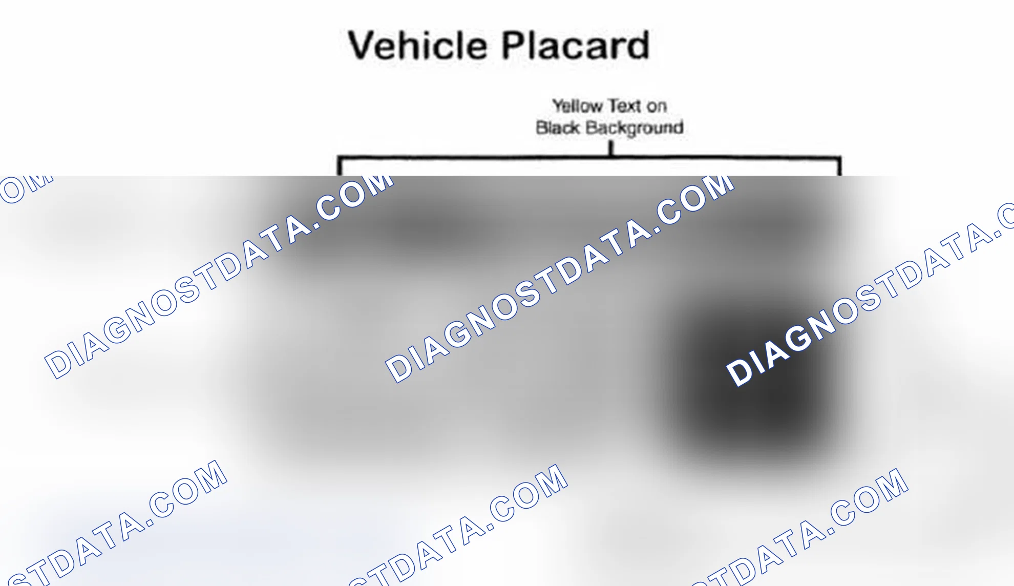 Scheme 28: Vehicle Tire Placard - Typical