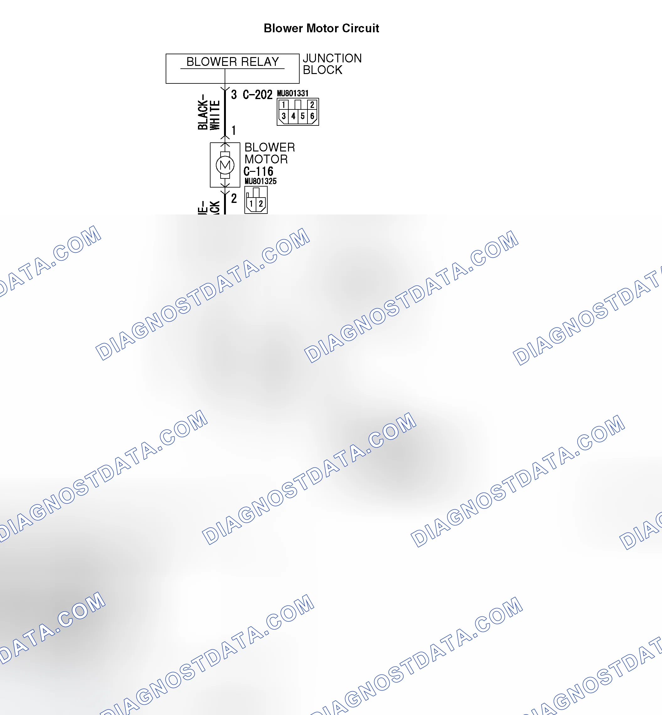 Scheme 312: INSPECTION PROCEDURE 5: BLOWER FAN AND MOTOR DOES NOT STOP TURNING