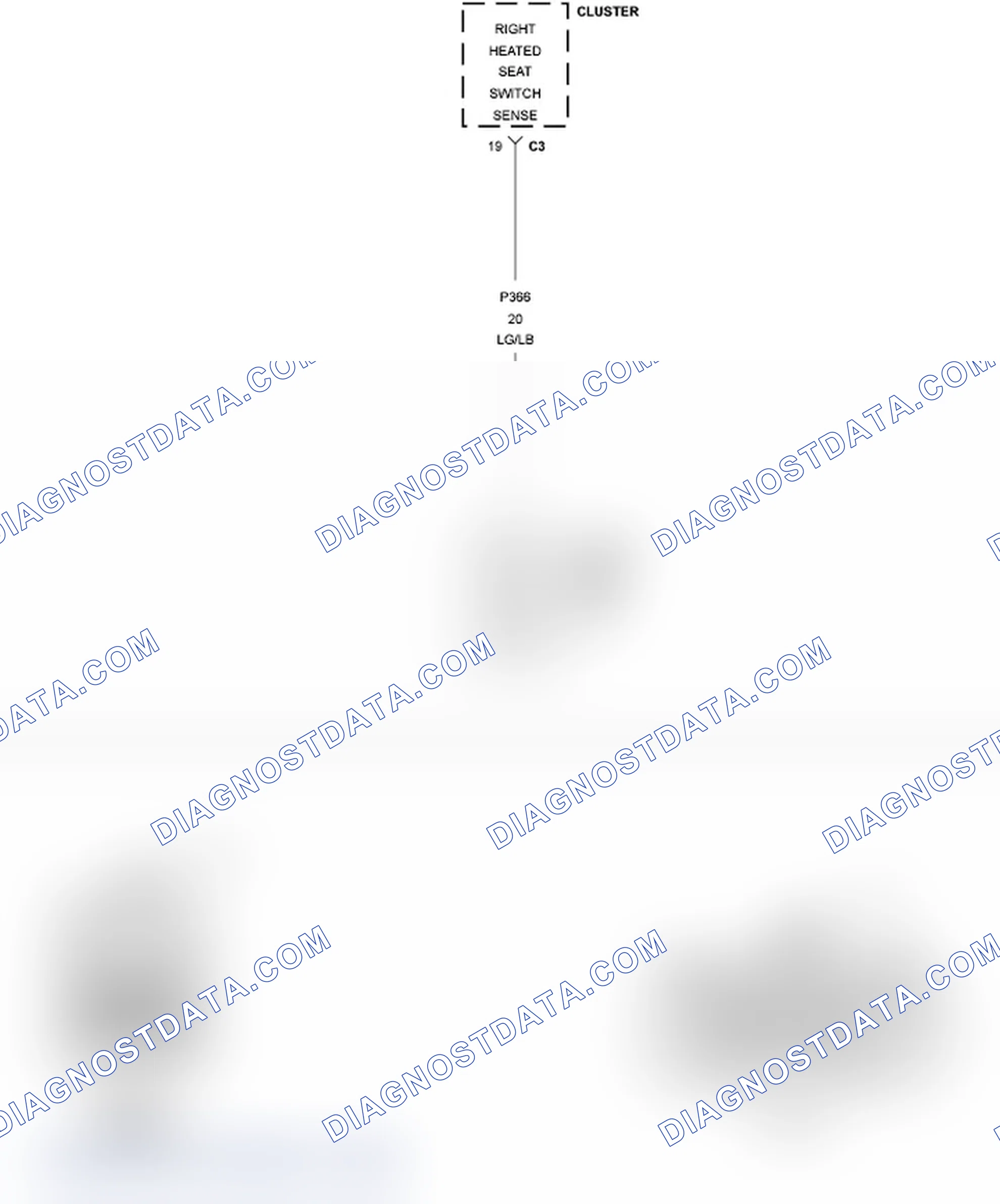 Scheme 154: B1087-RIGHT HEATED SEAT SWITCH INPUT CIRCUIT/PERFORMANCE