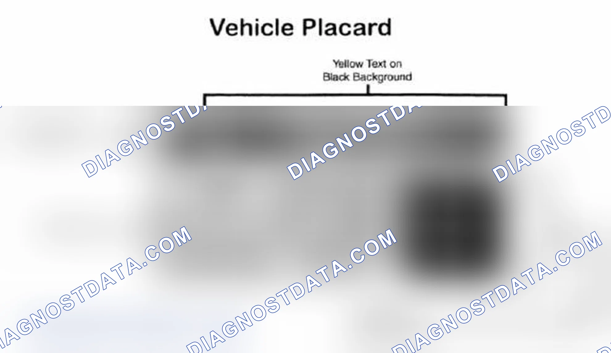 Scheme 28: Vehicle Tire Placard - Typical