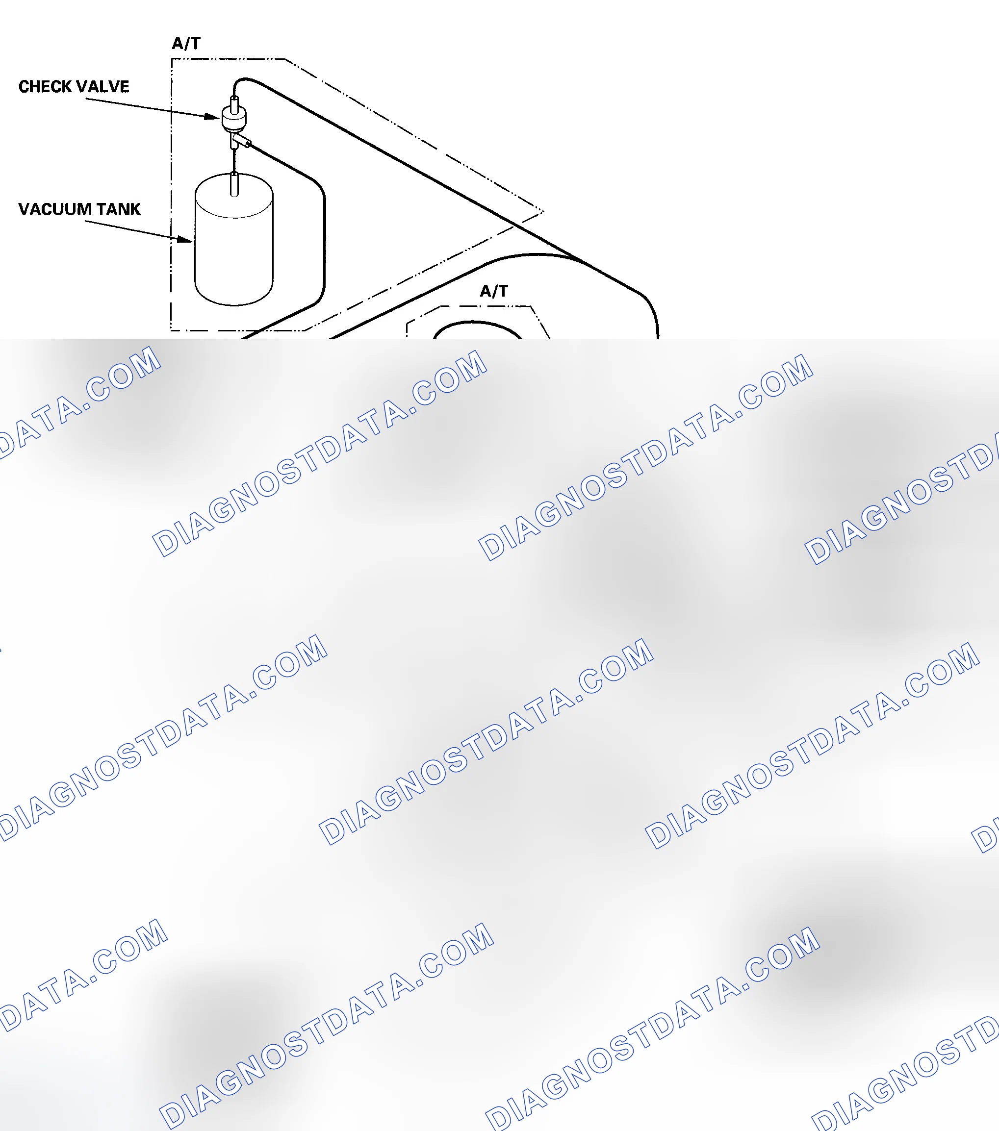 Scheme 28: Vacuum Hose Routing: '01-02 models