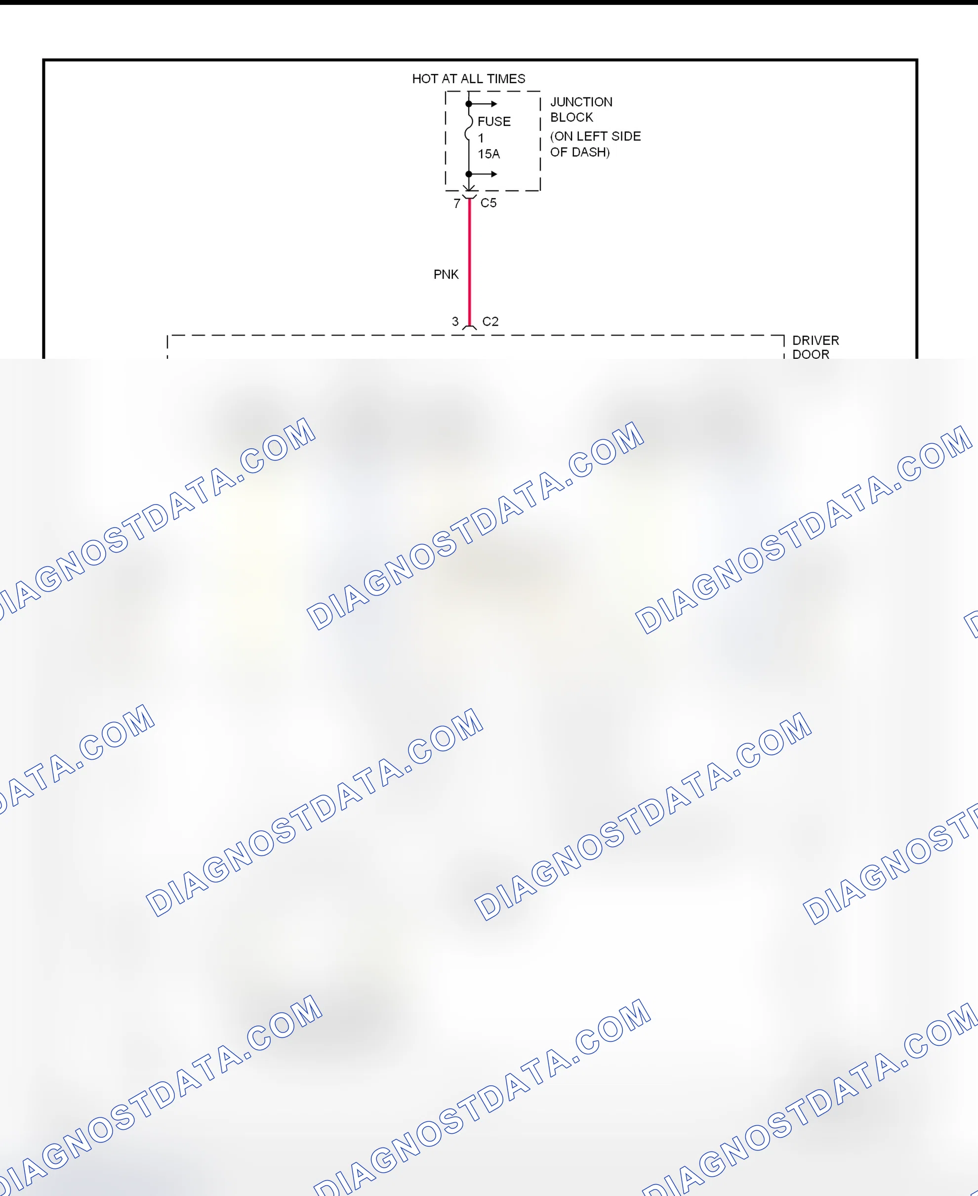 Scheme 2: Power Mirror System Wiring Diagram (Dakota & Durango)