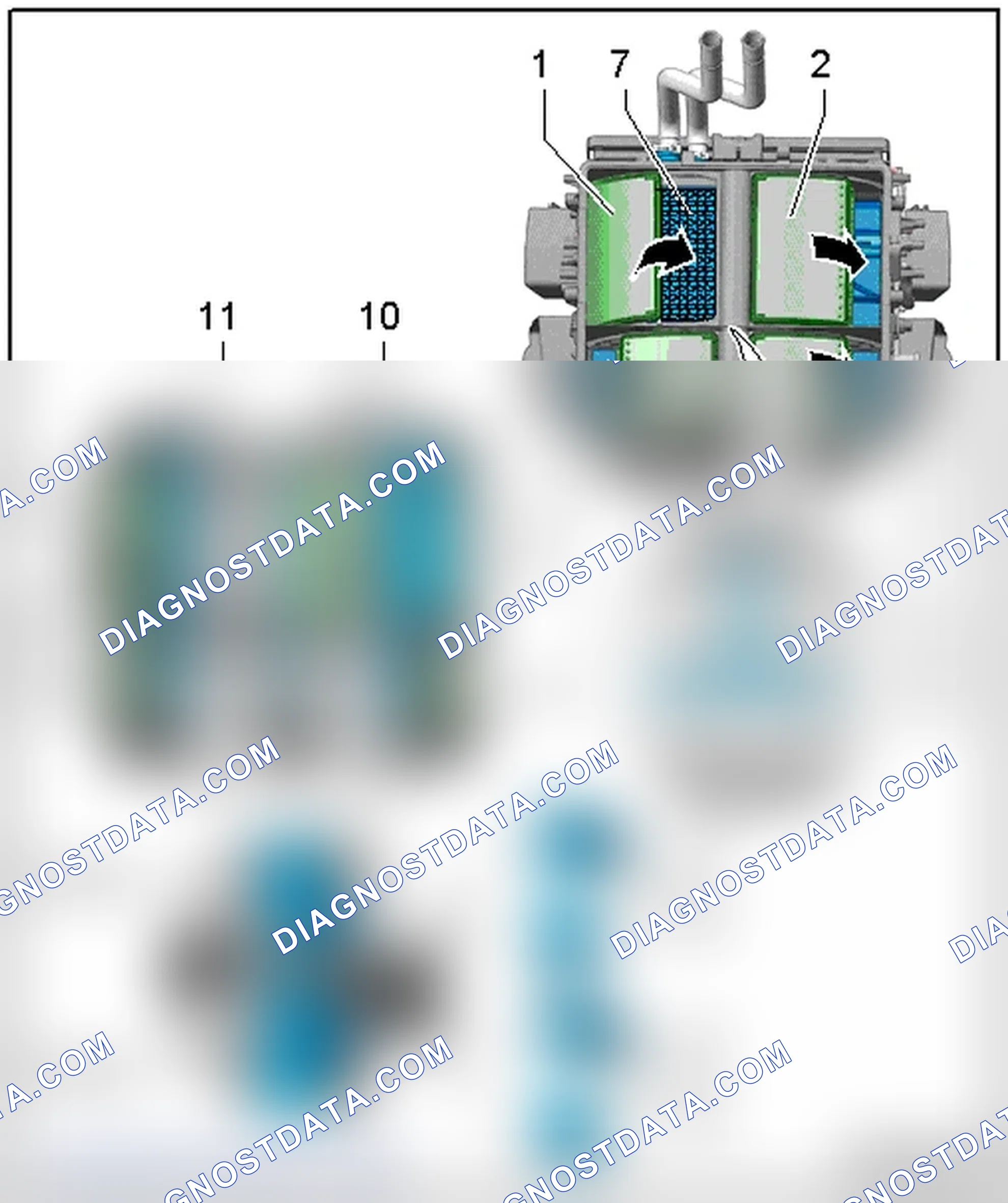 Scheme 363: LEFT AND RIGHT RADIATOR HOUSING TEMPERATURE DOORS