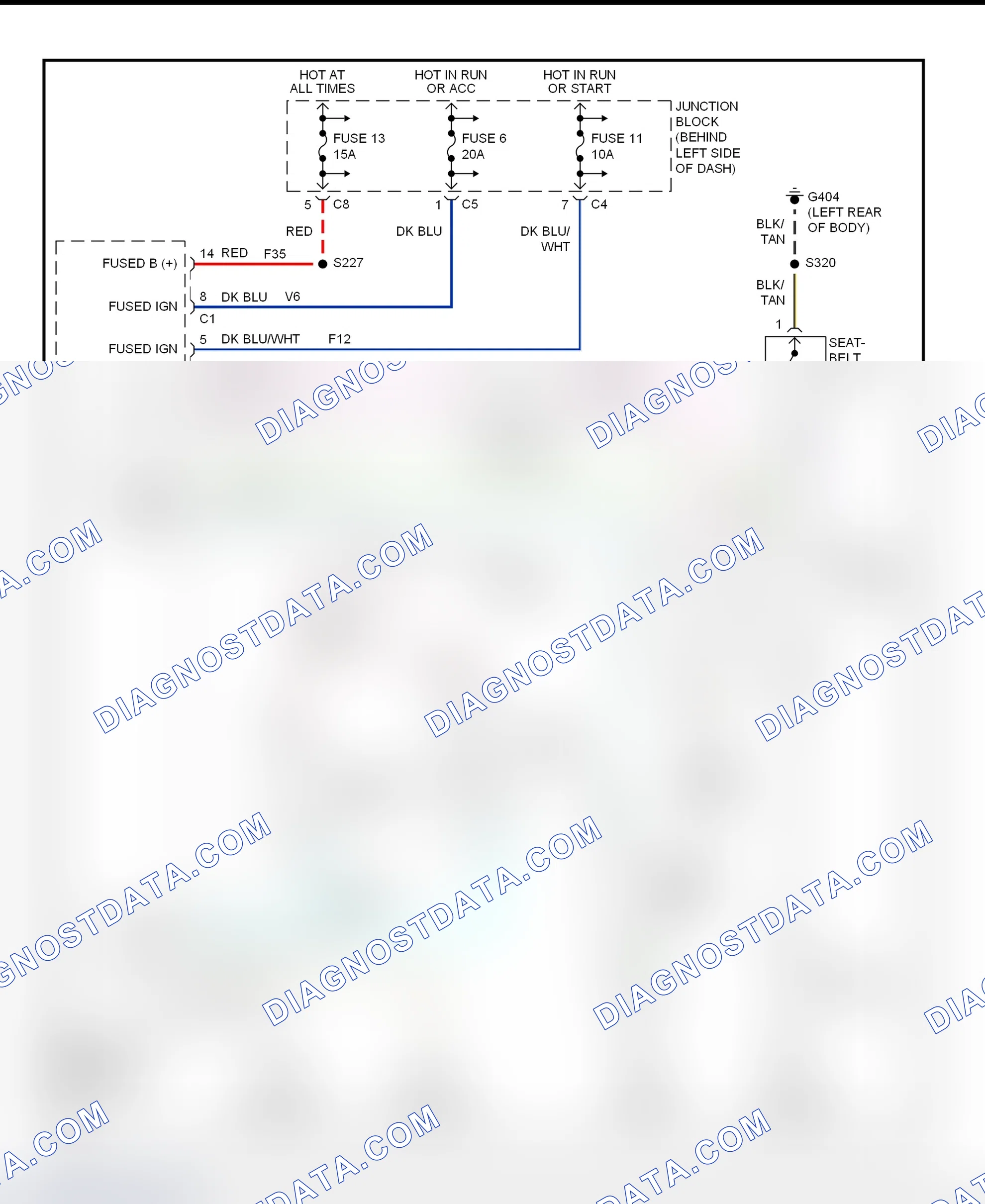 Fig. 8: Warning Systems Wiring Diagram (Durango - Premium Model)