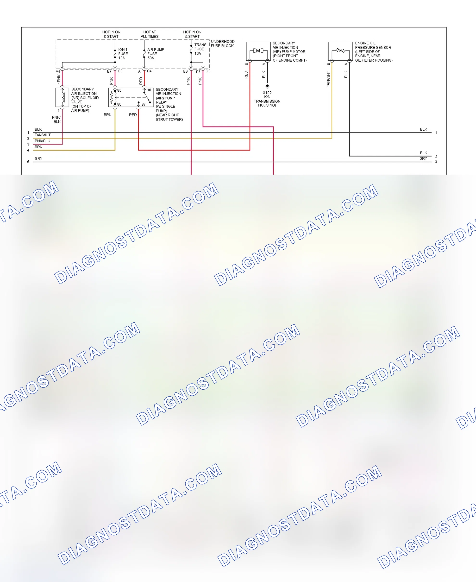Scheme 18: PCM Wiring Diagram (Aurora - 4.0L - 4 Of 5)