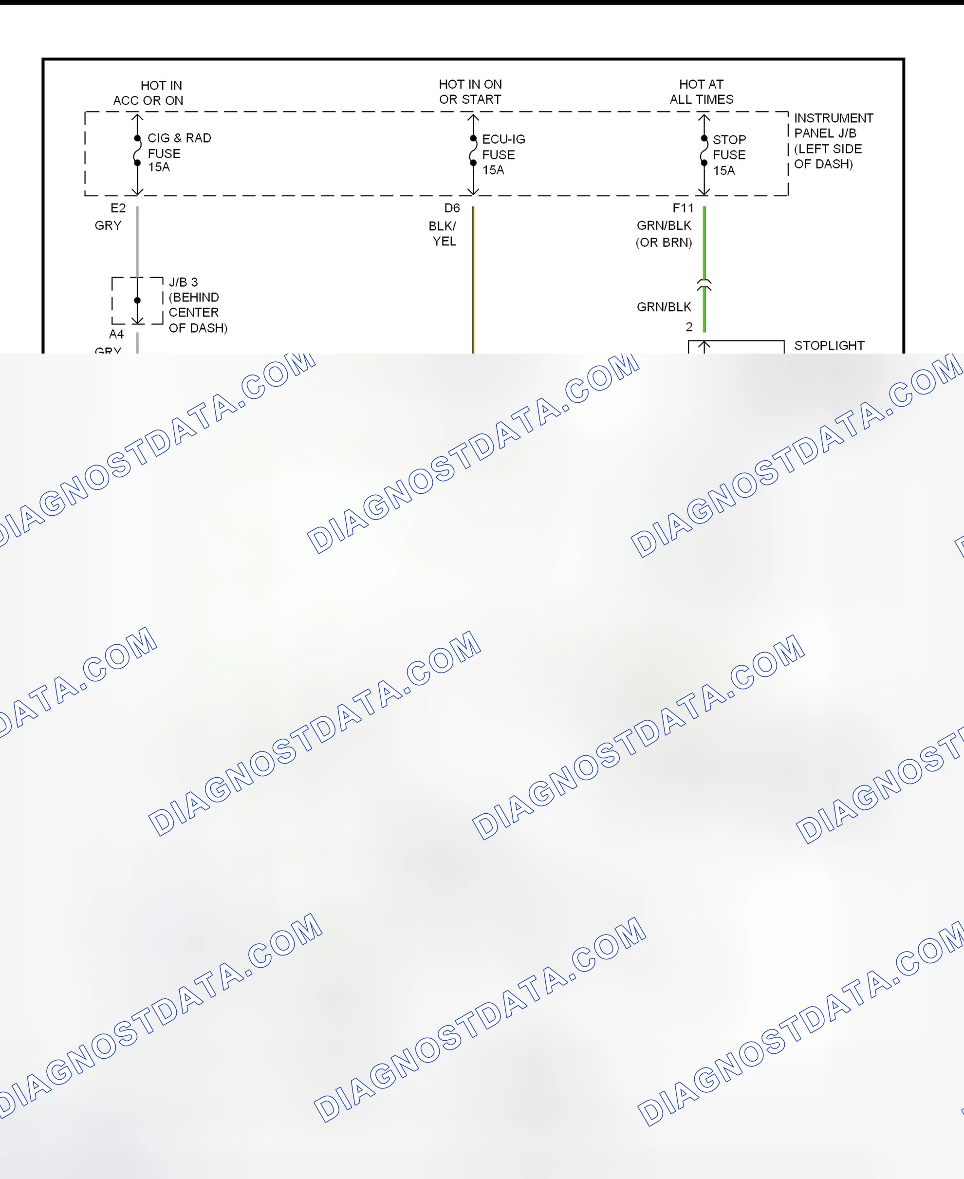 Scheme 12: Shift Interlock System Wiring Diagram (1995-96 Celica)